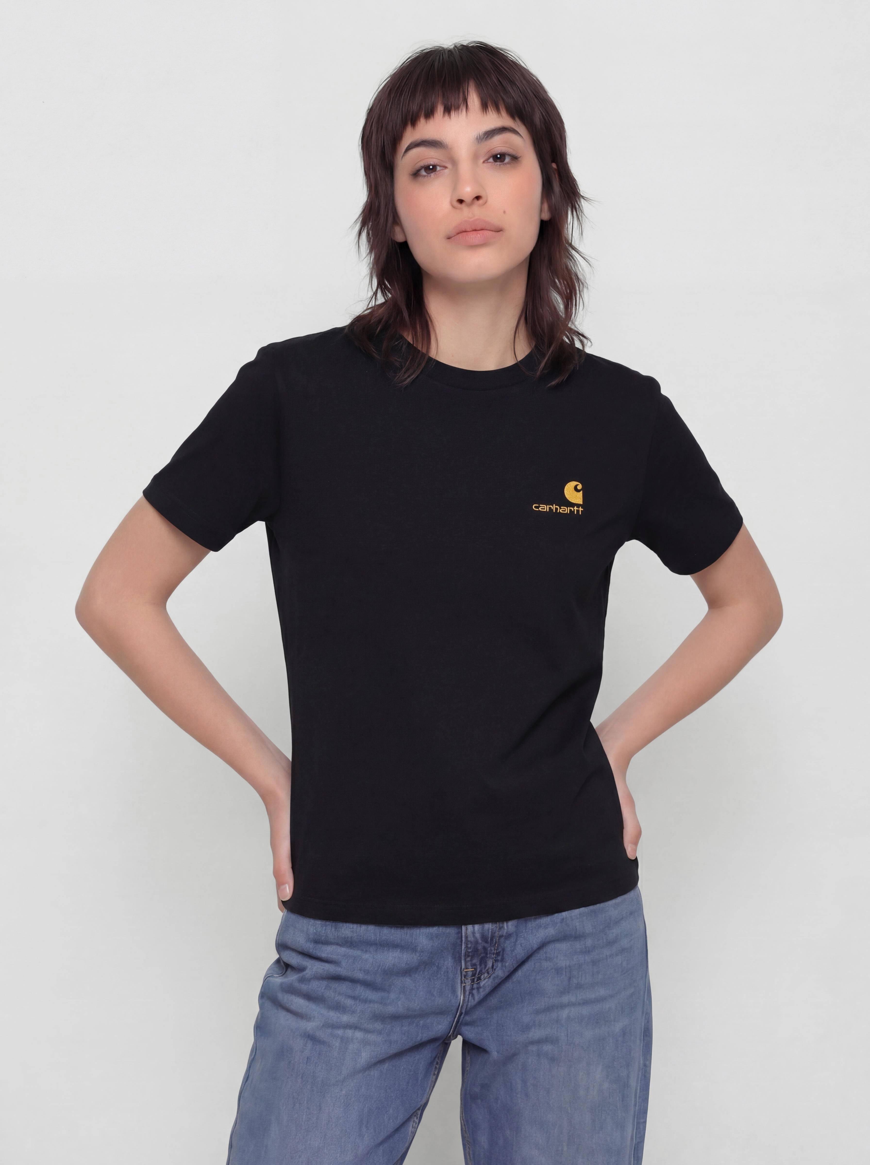 Tričko Carhartt WIP American Script Wmn (black)