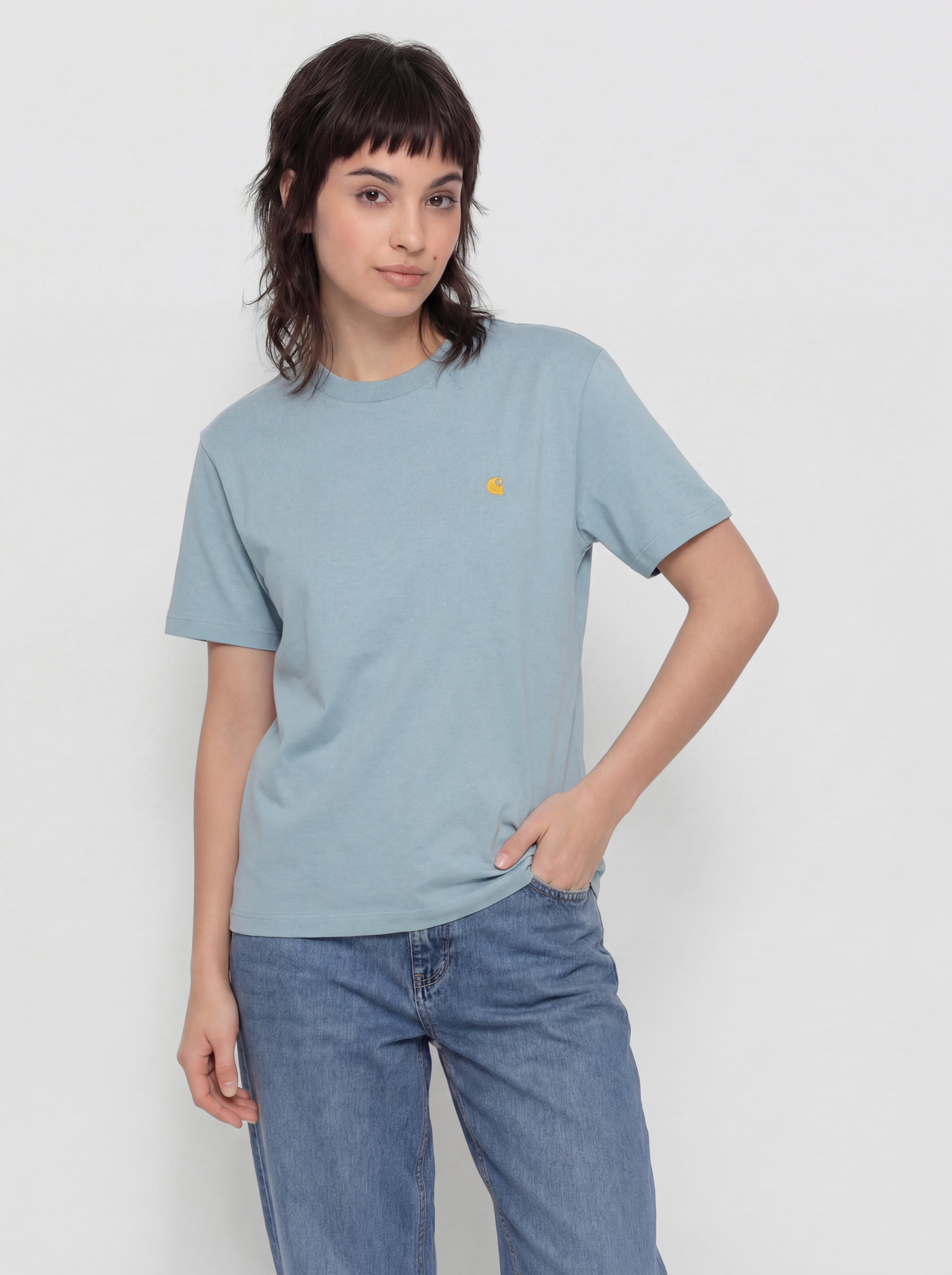 Tričko Carhartt WIP Chase Wmn (tourmaline/gold)