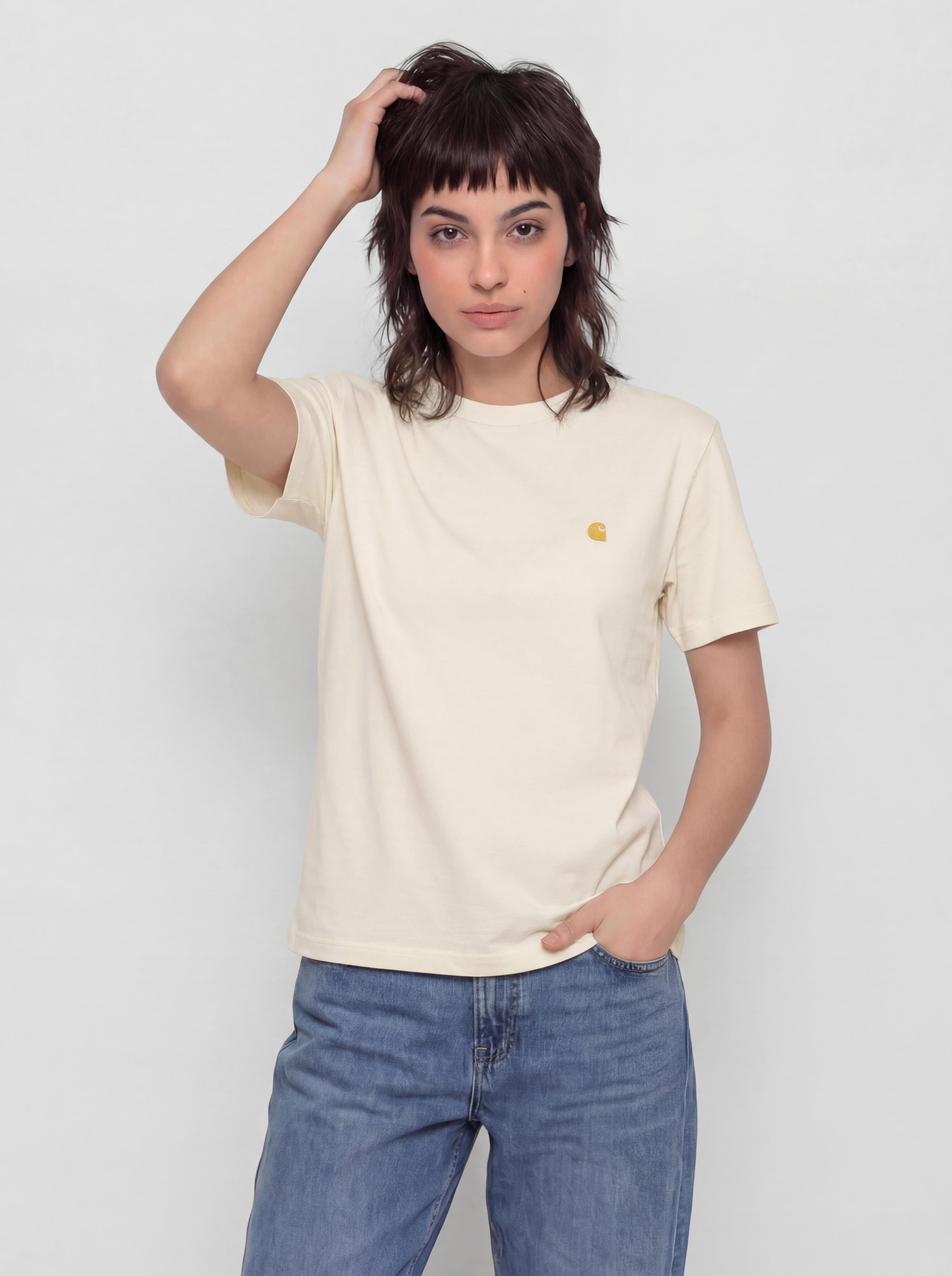Tričko Carhartt WIP Chase Wmn (cinnerus/gold)