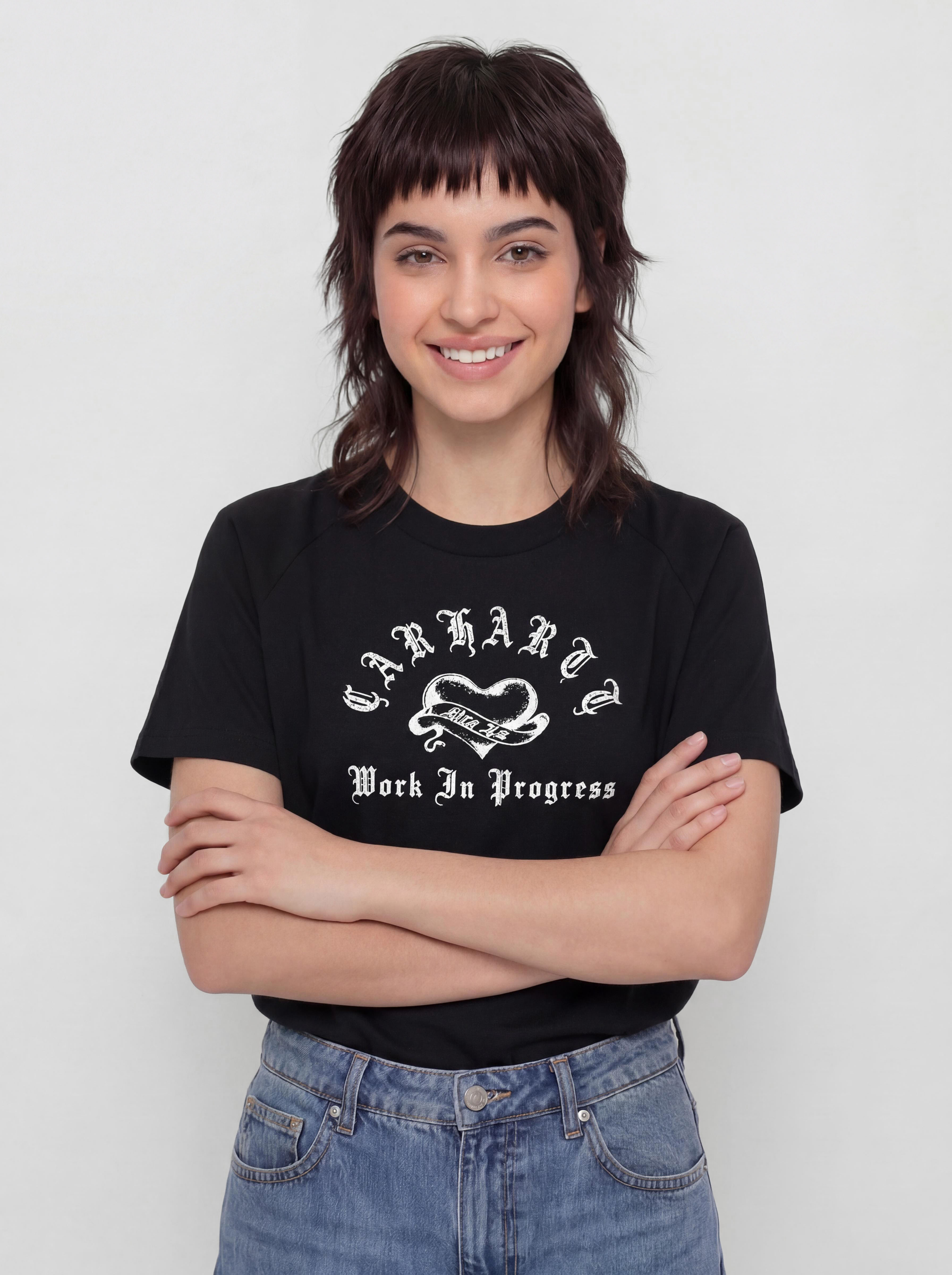 Tričko Carhartt WIP Honest Work Wmn (black/white)