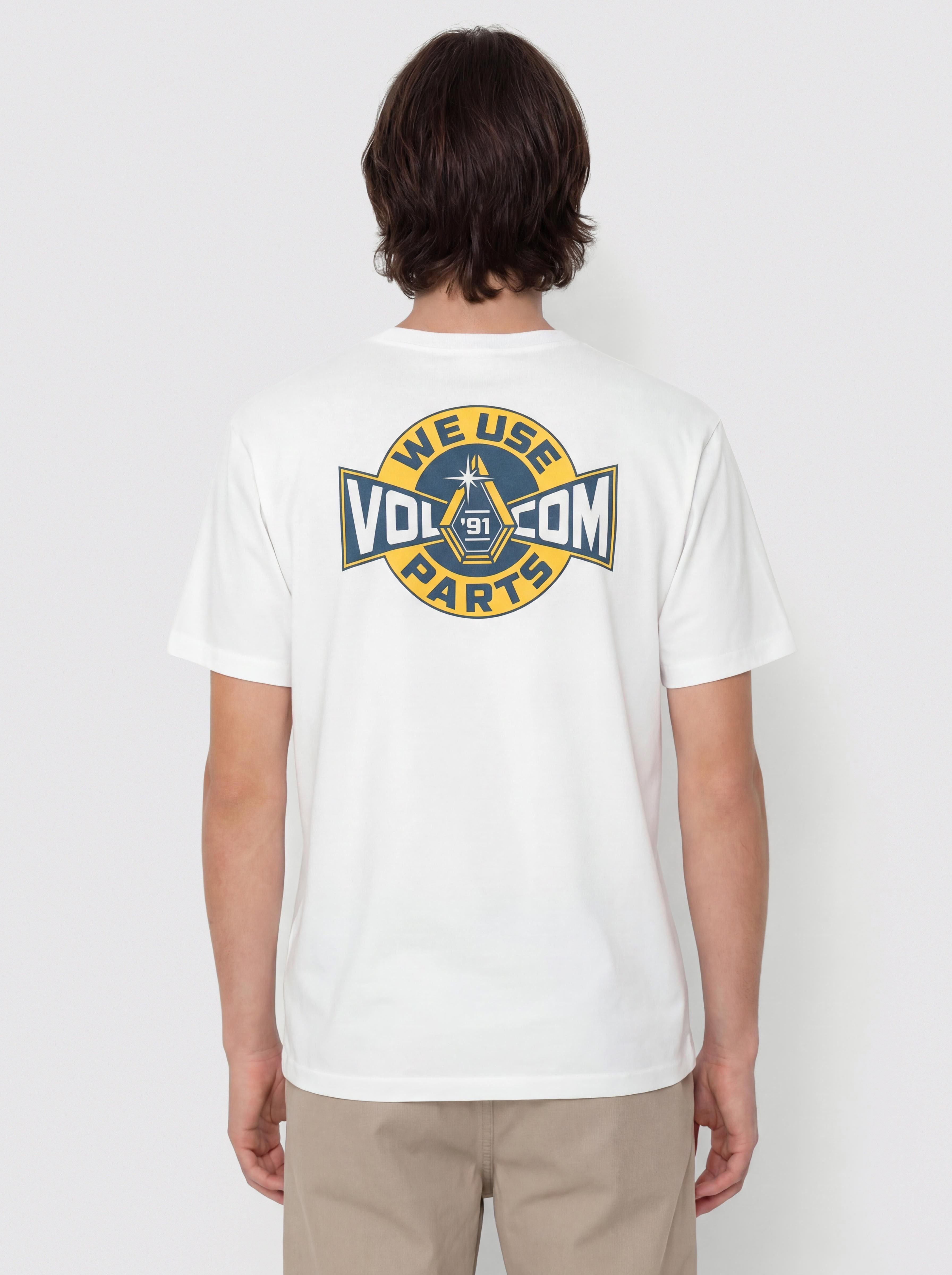 Tričko Volcom Parted Out Pocket (white)