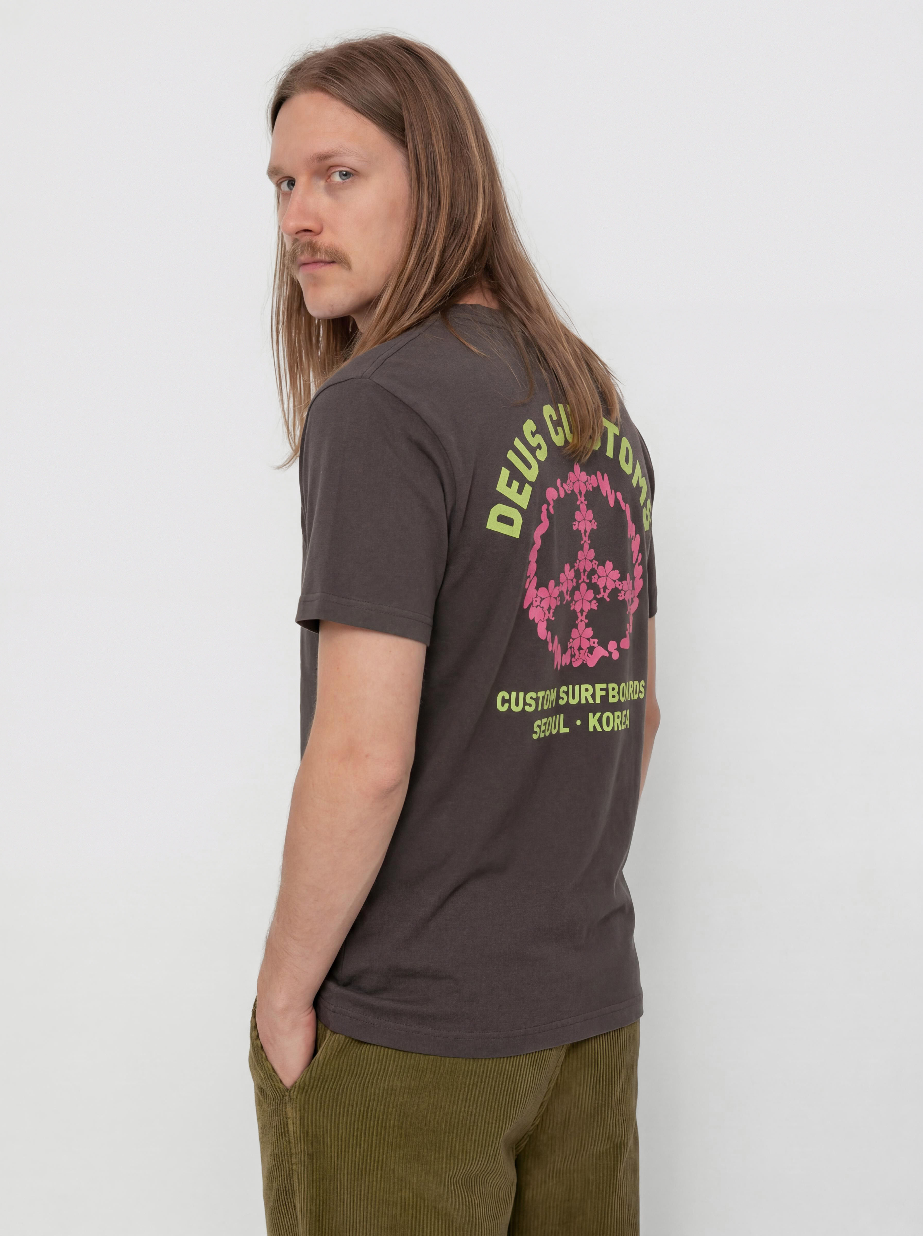 Tričko Deus Ex Machina Fancy Pansy (anthracite)