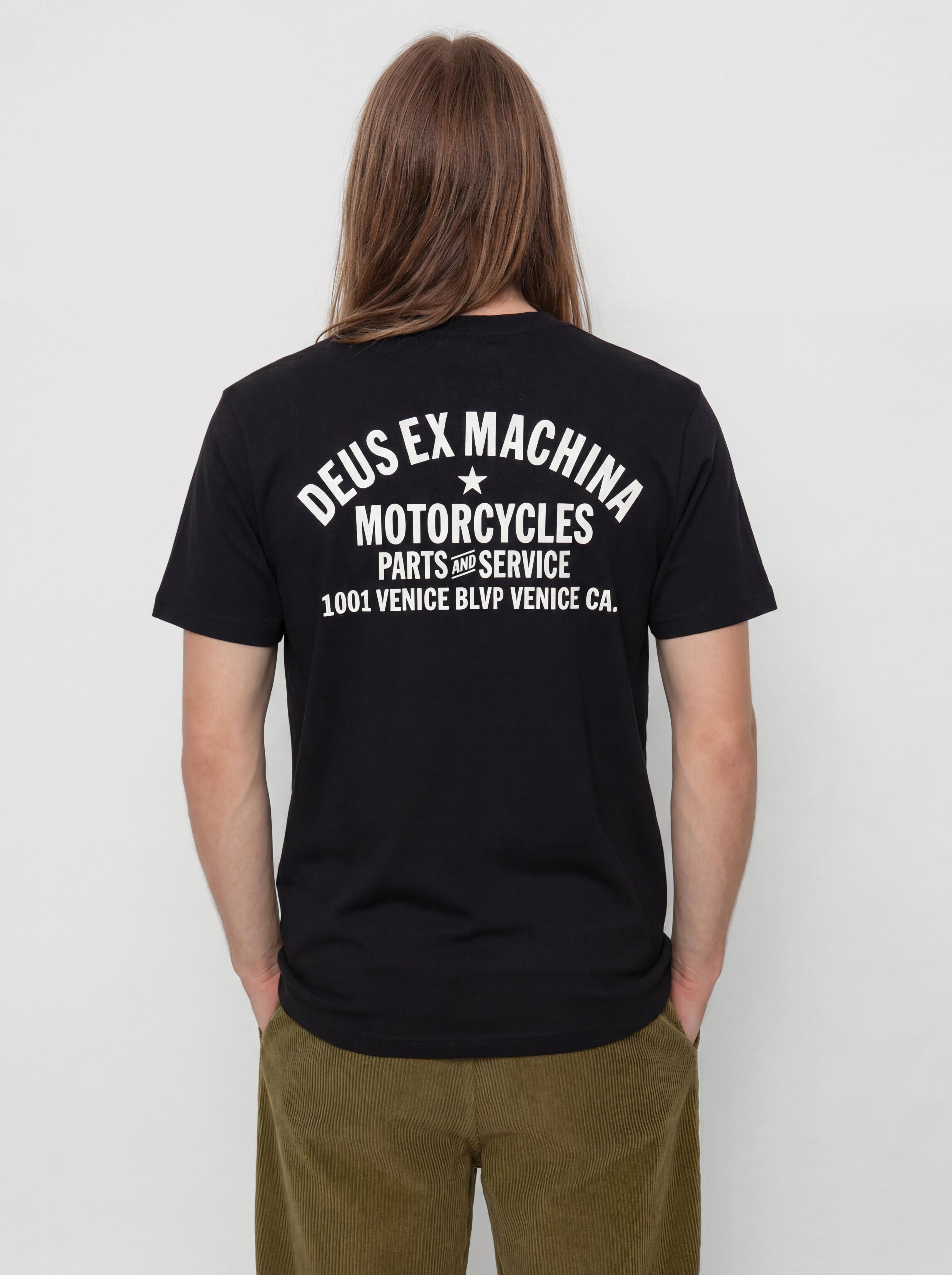 Tričko Deus Ex Machina Venice Address (black)