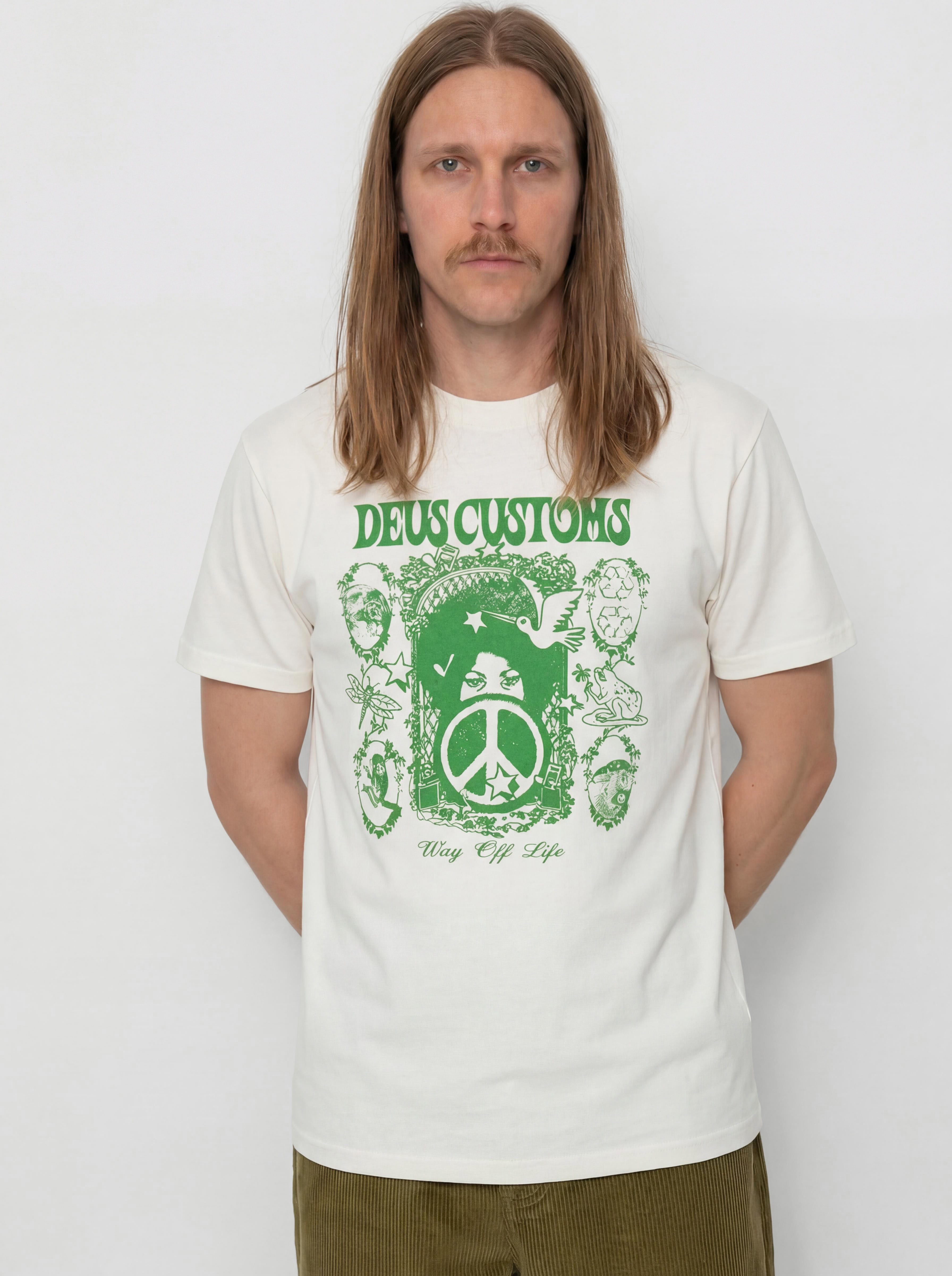Tričko Deus Ex Machina Mother Earth (vintage white)