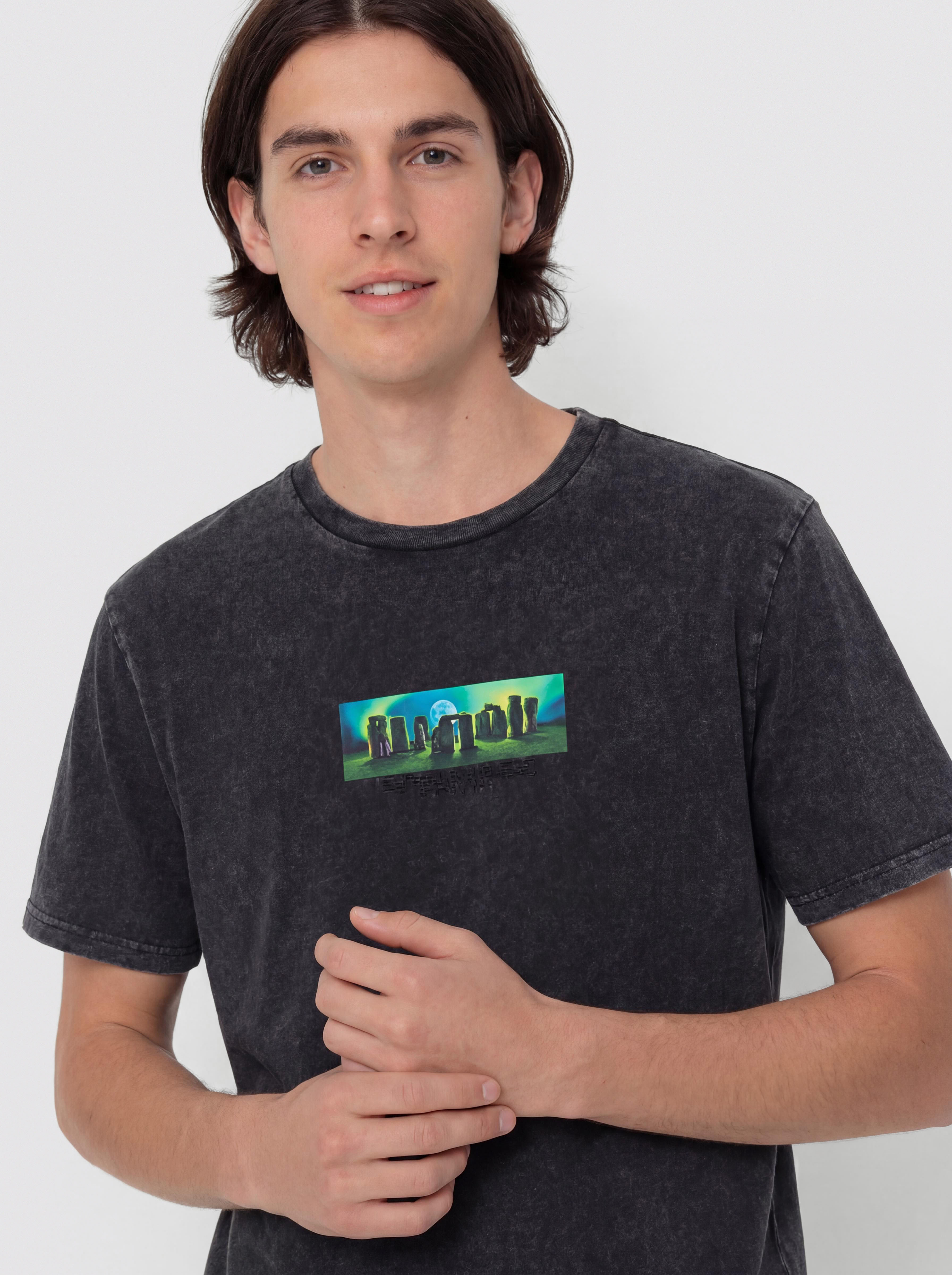 Tričko RipNDip Ufo Tours (black vintage wash)