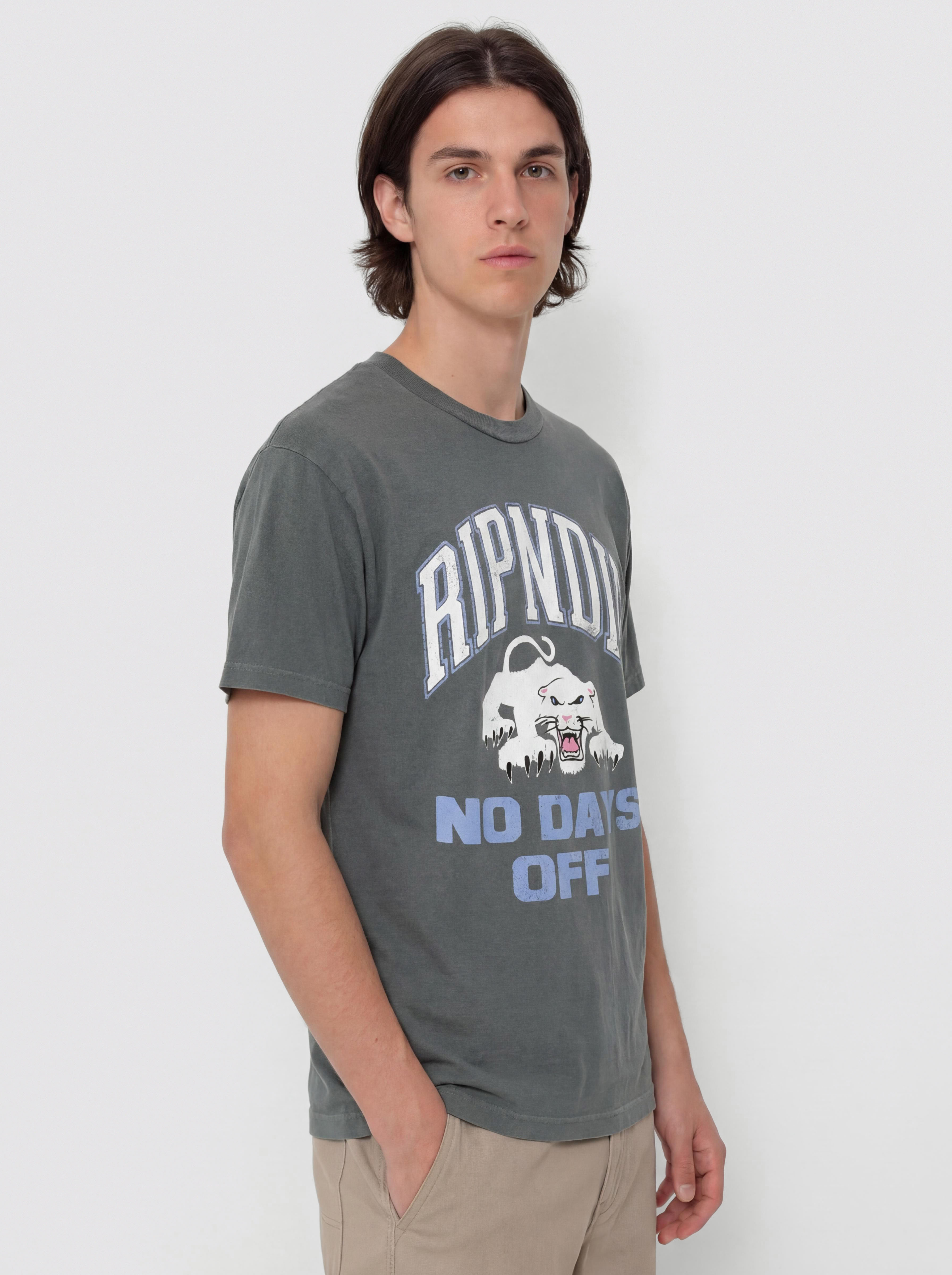 Tričko RipNDip White Panther (charcoal)