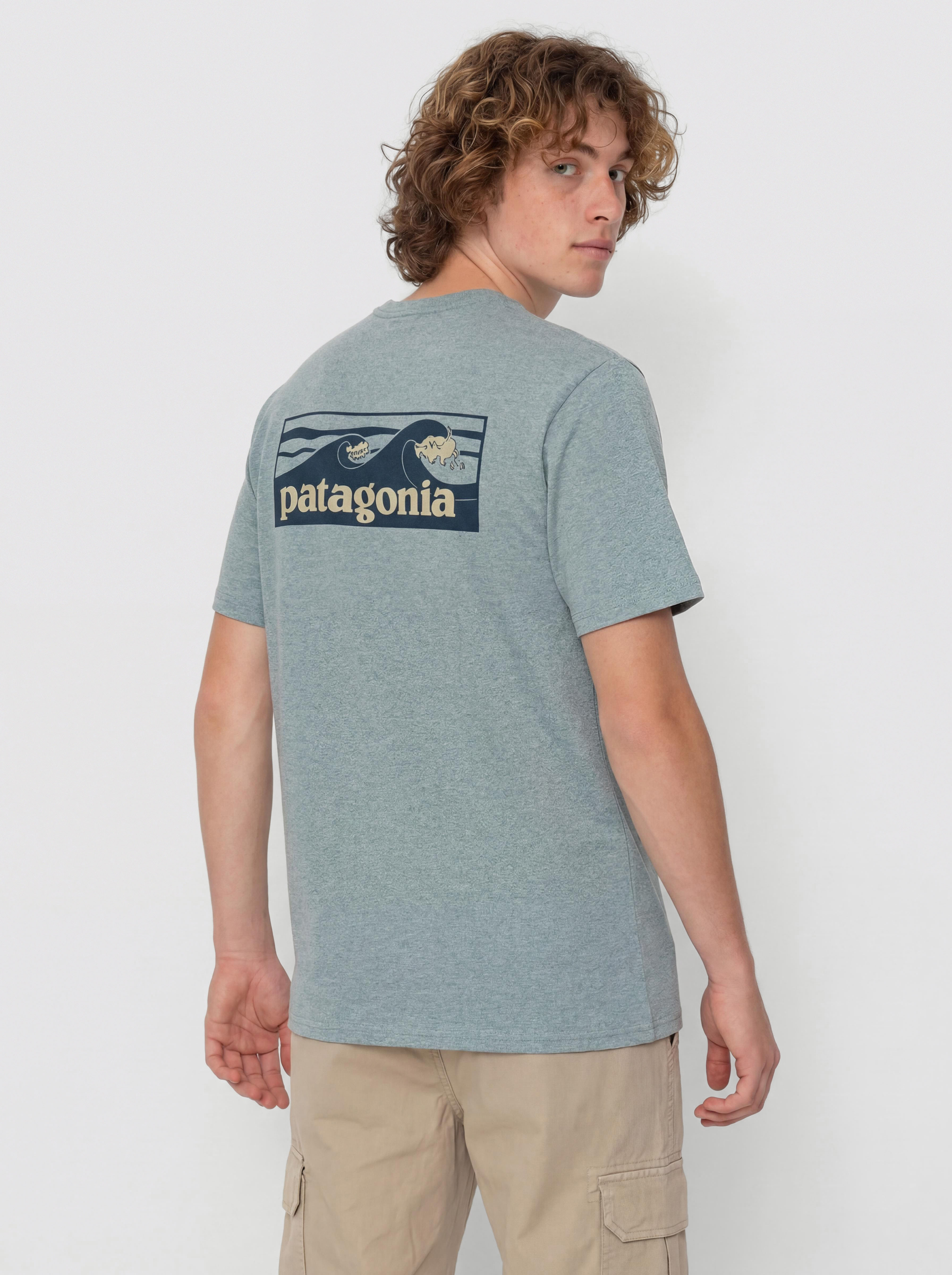 Tričko Patagonia Boardshort Logo Pocket Responsibili (blue sage)