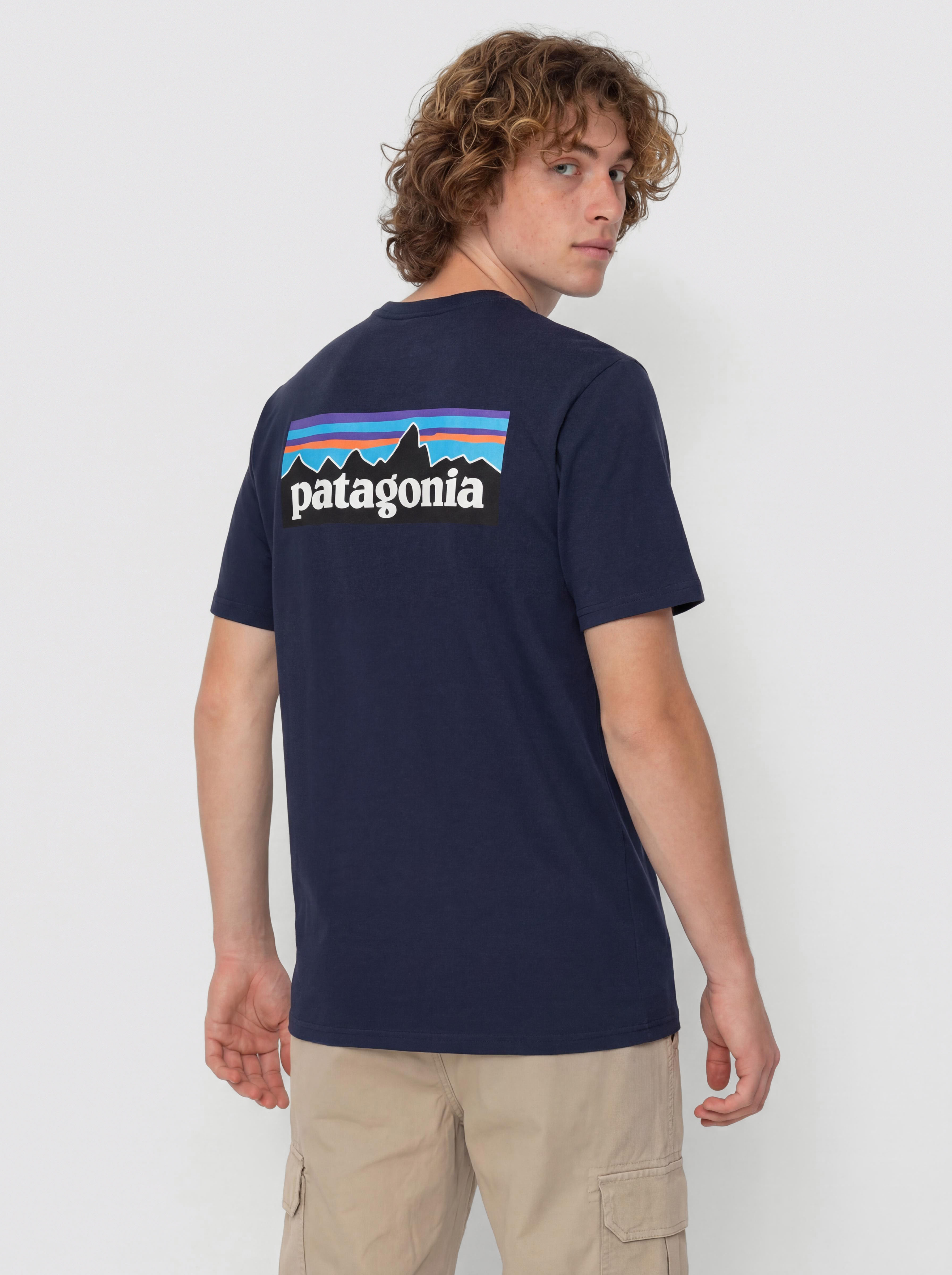 Tričko Patagonia P 6 Logo Responsibili (new navy)