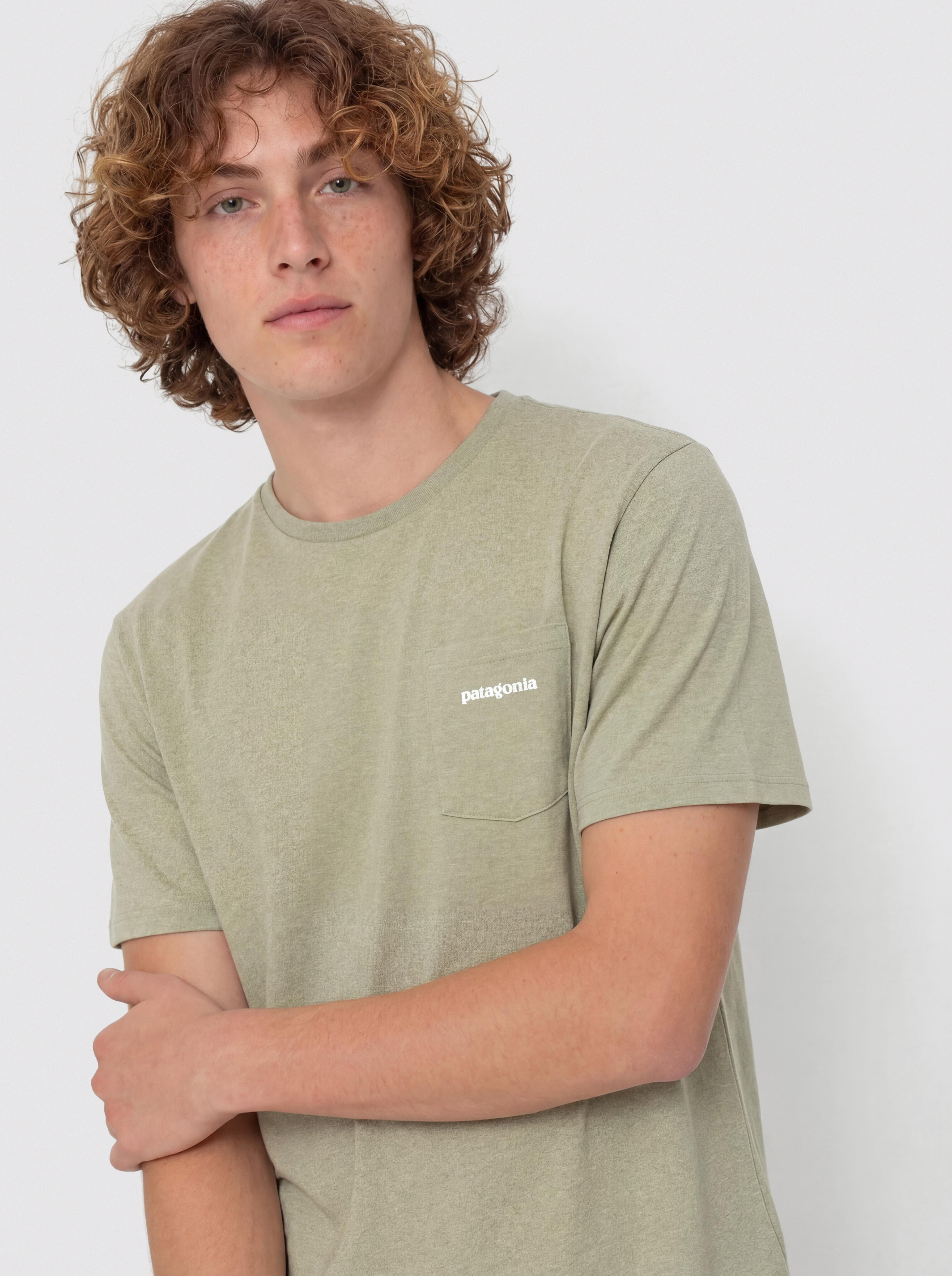 Tričko Patagonia Boardshort Logo Pocket Responsibili (gumtree green)