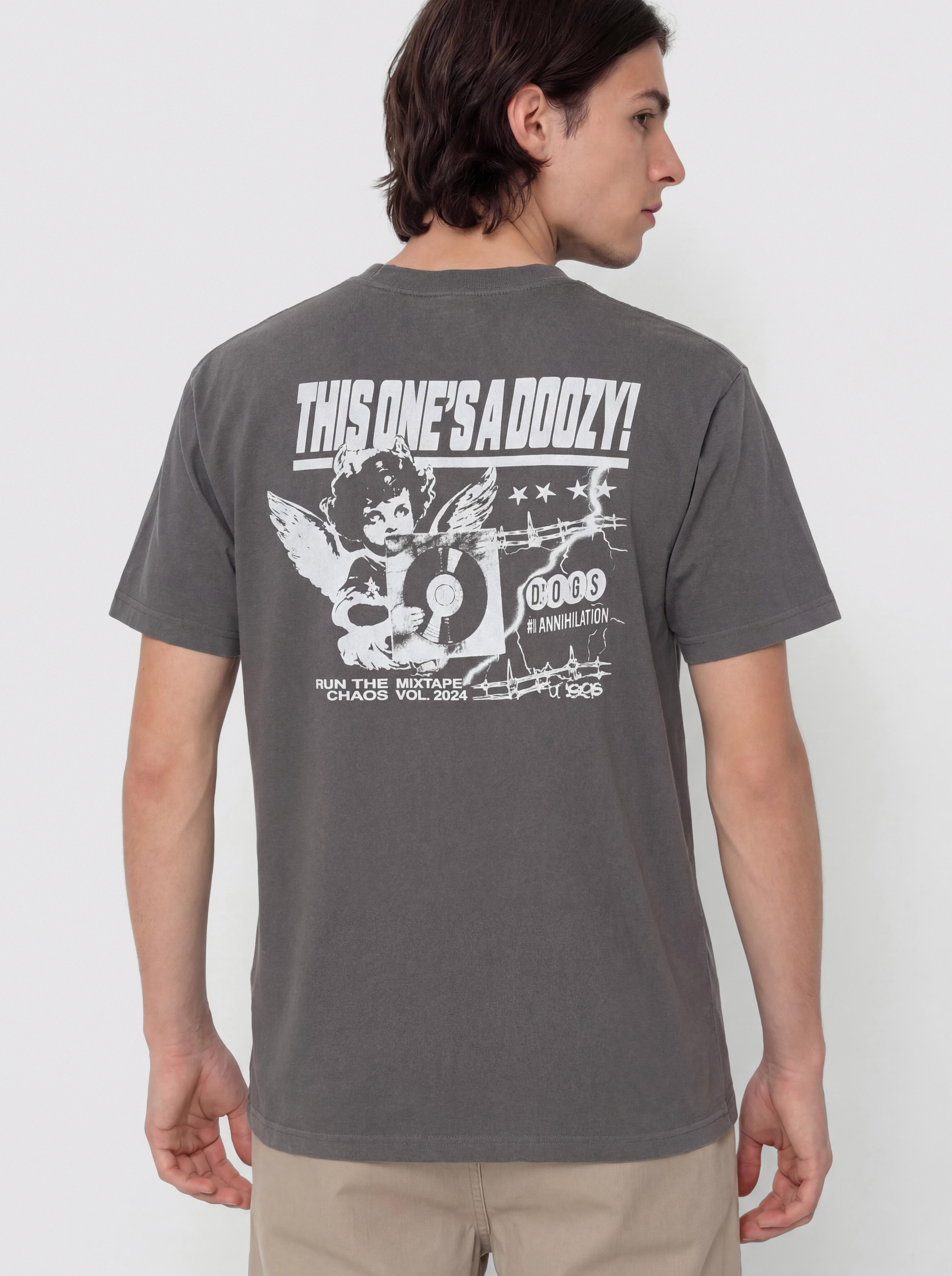 Tričko Vans Earthbound Loose Fit (mountain essentials asphalt)