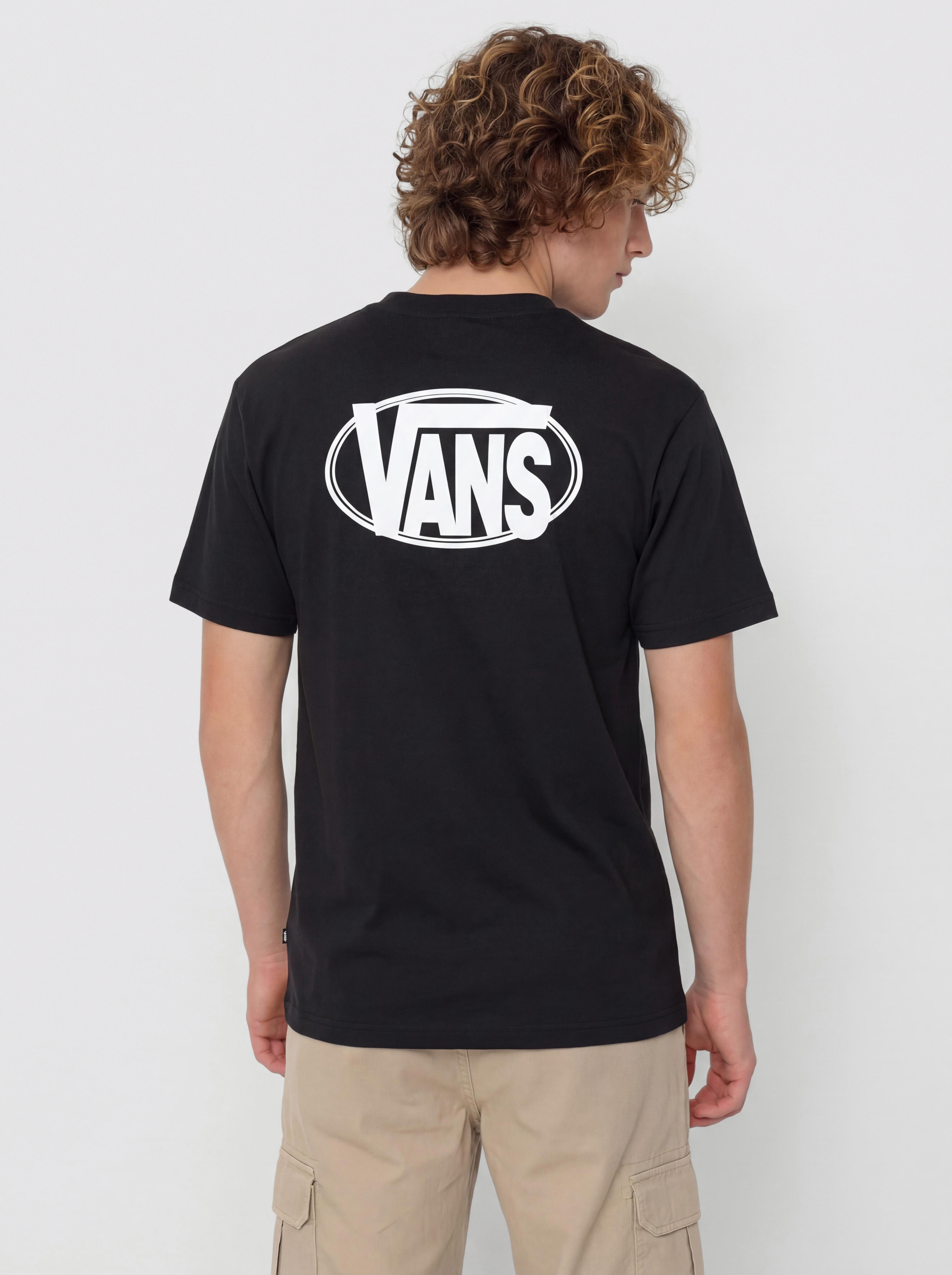 Tričko Vans Oval Logo Loose (black)
