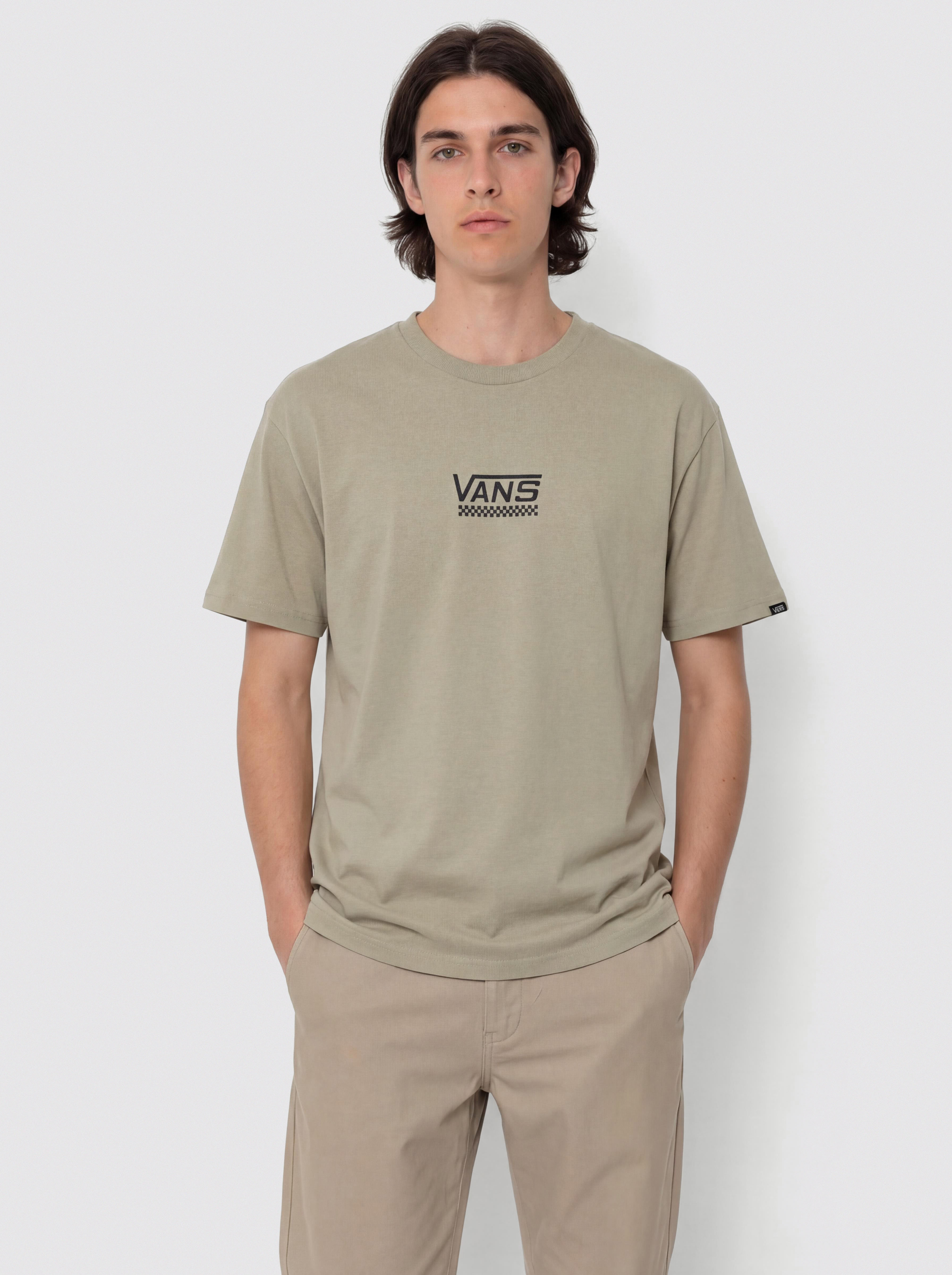Tričko Vans V Check Loose (london fog)