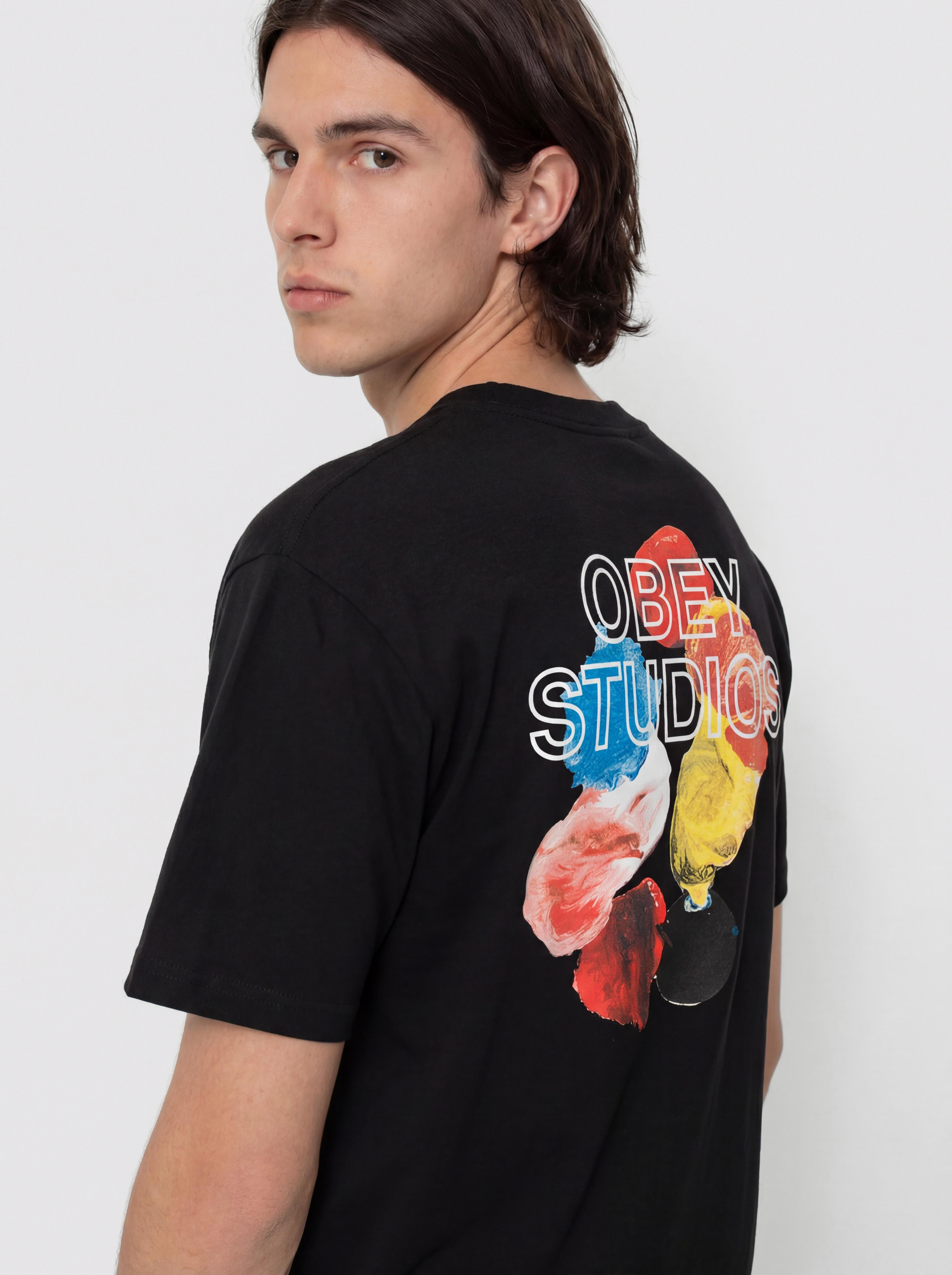 Tričko OBEY Studios Palette (black)
