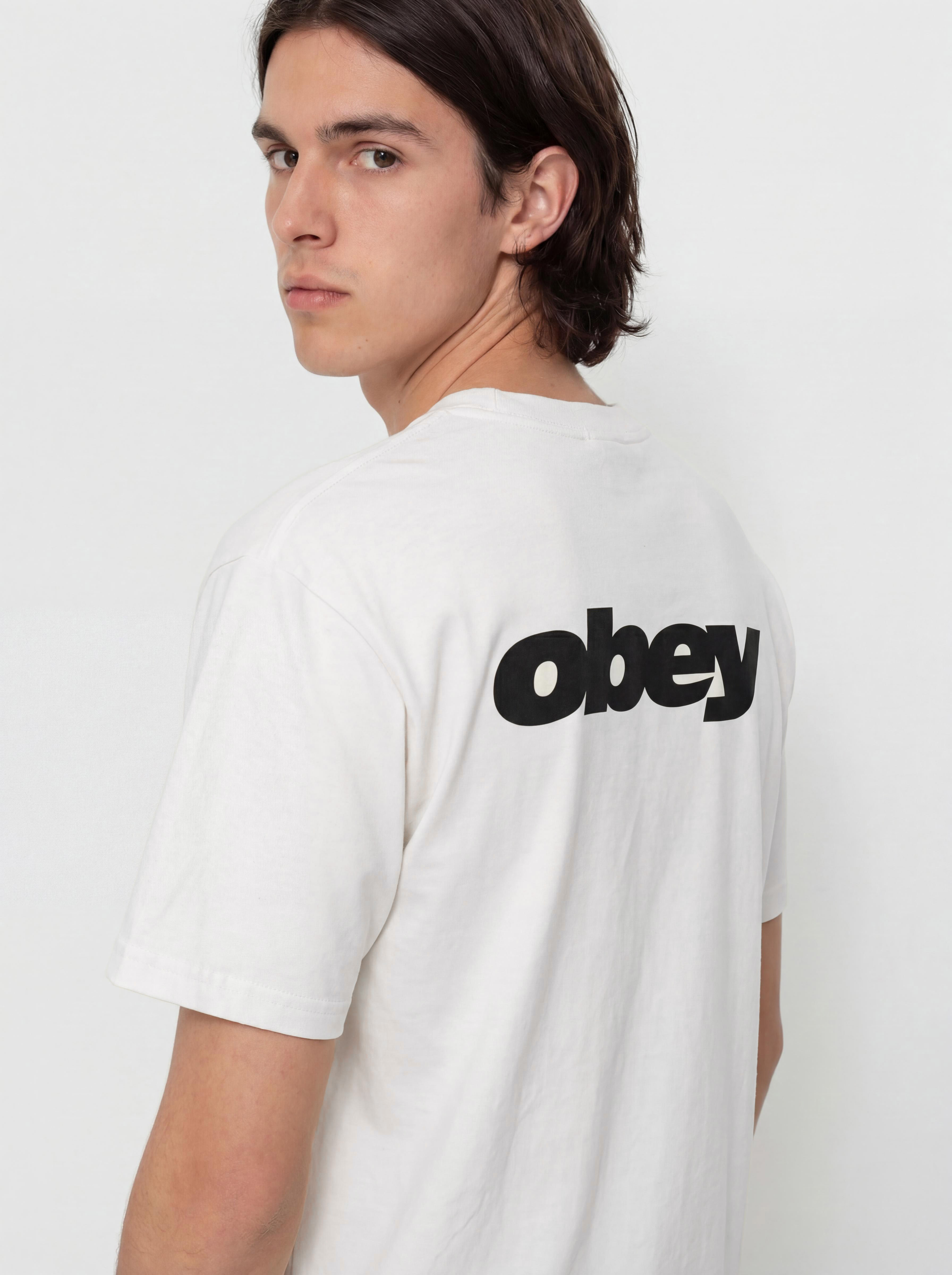 Tričko OBEY Bounce (pigment vintage white)