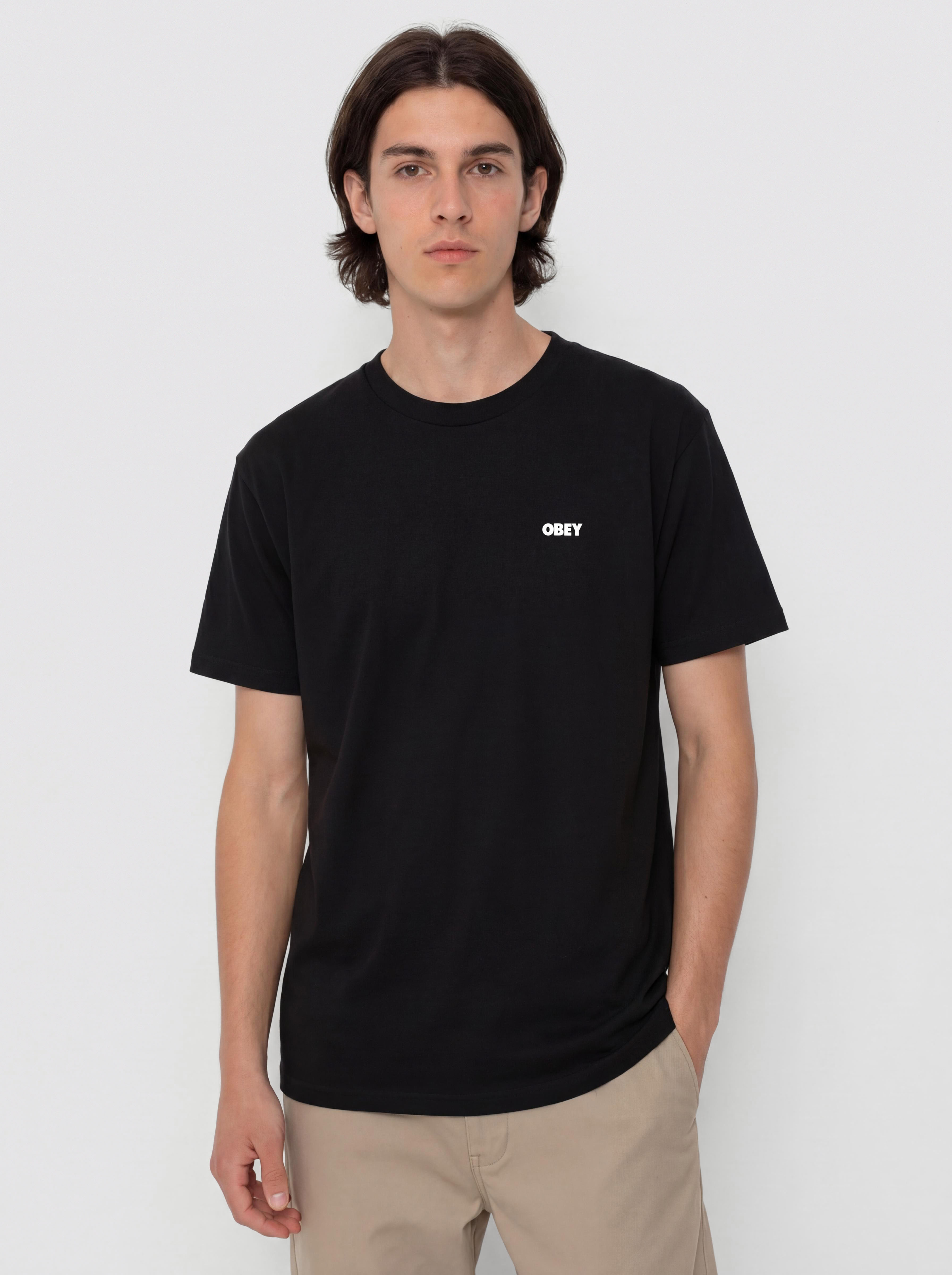 Tričko OBEY Obey Sound & Resistance Bird (black)