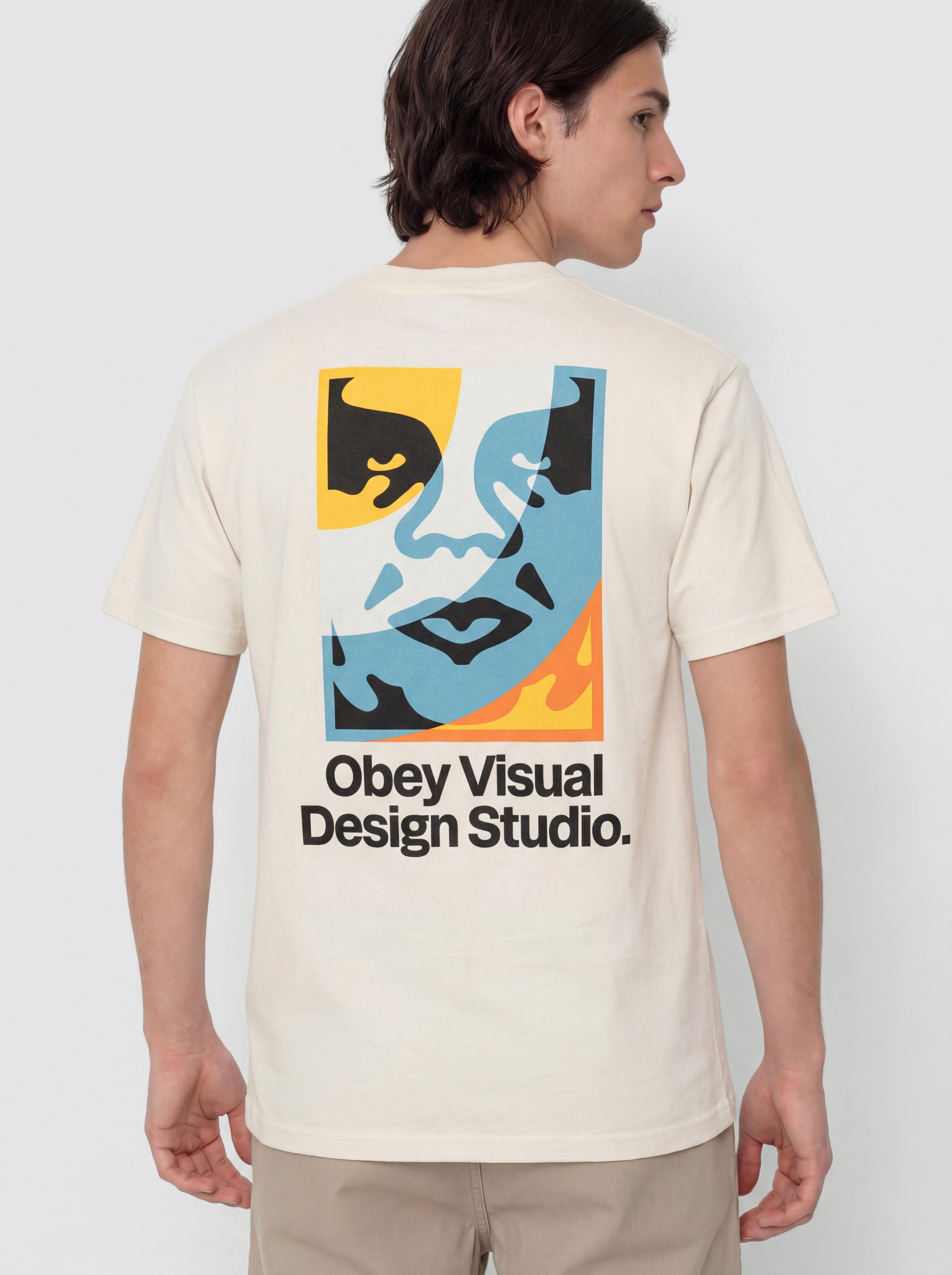 Tričko OBEY Visual Design Studio (cream)