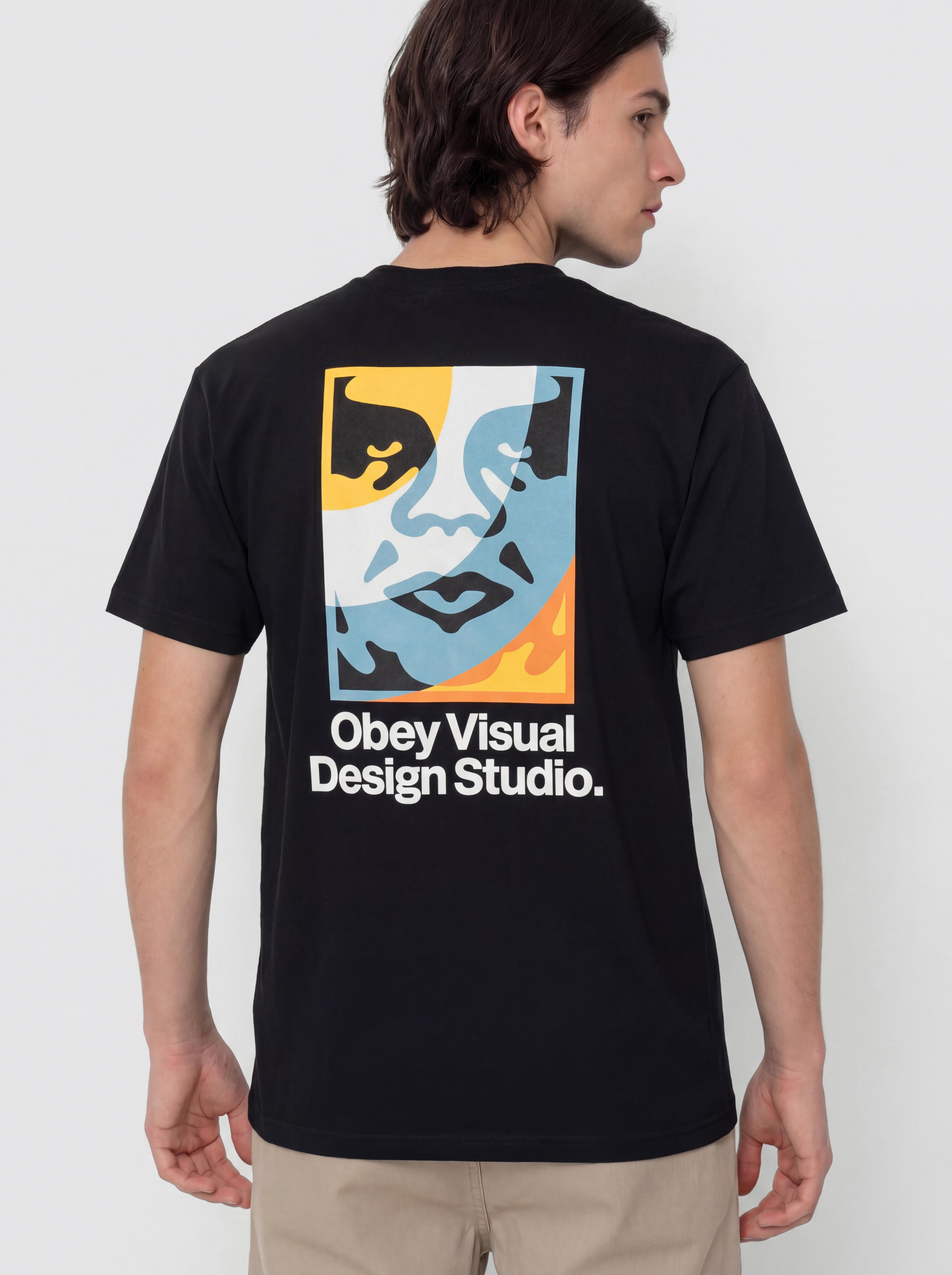 Tričko OBEY Visual Design Studio (black)