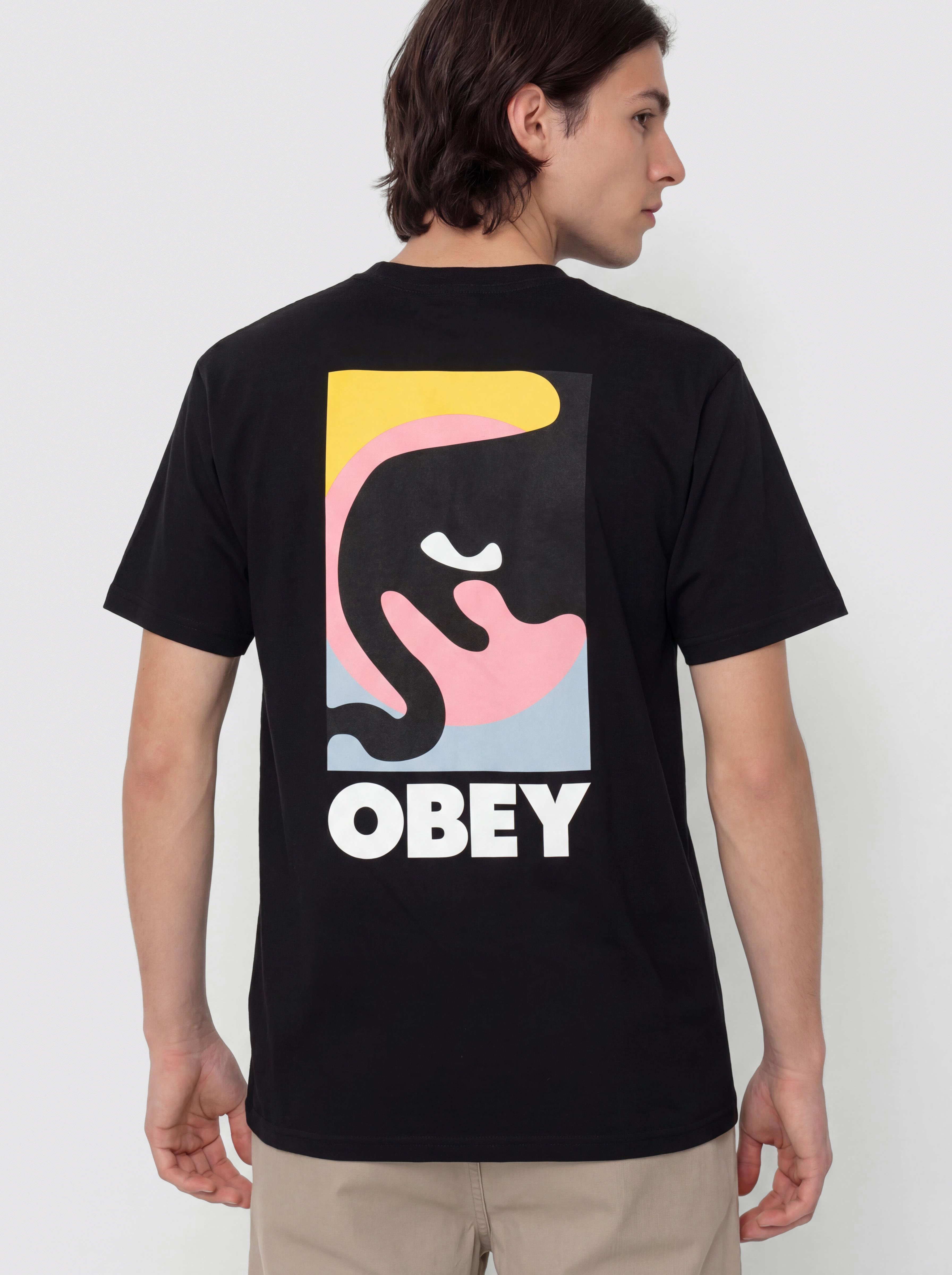 Tričko OBEY Obey Quarter Icon (black)