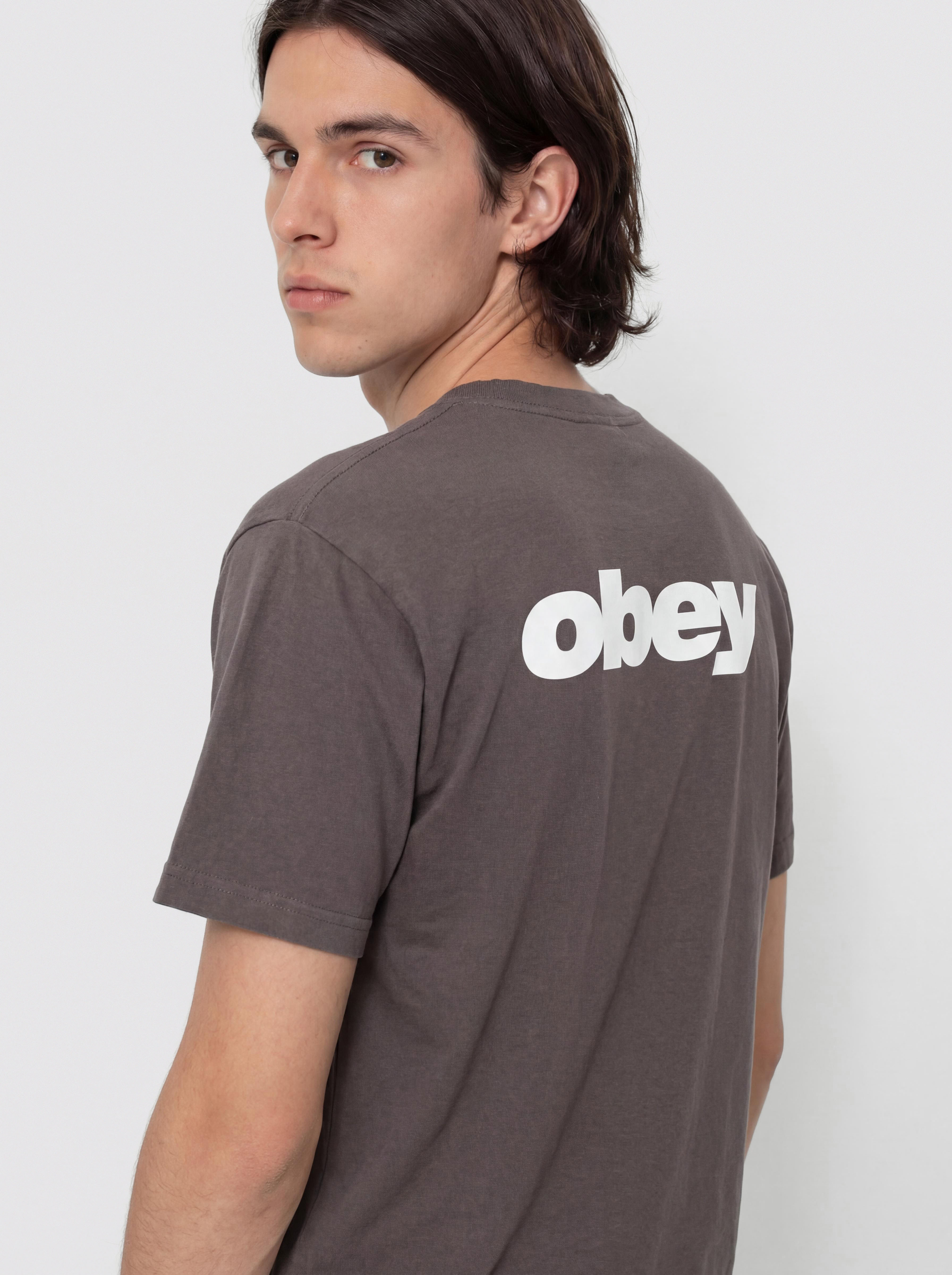 Tričko OBEY Bounce (pigment dusty black)