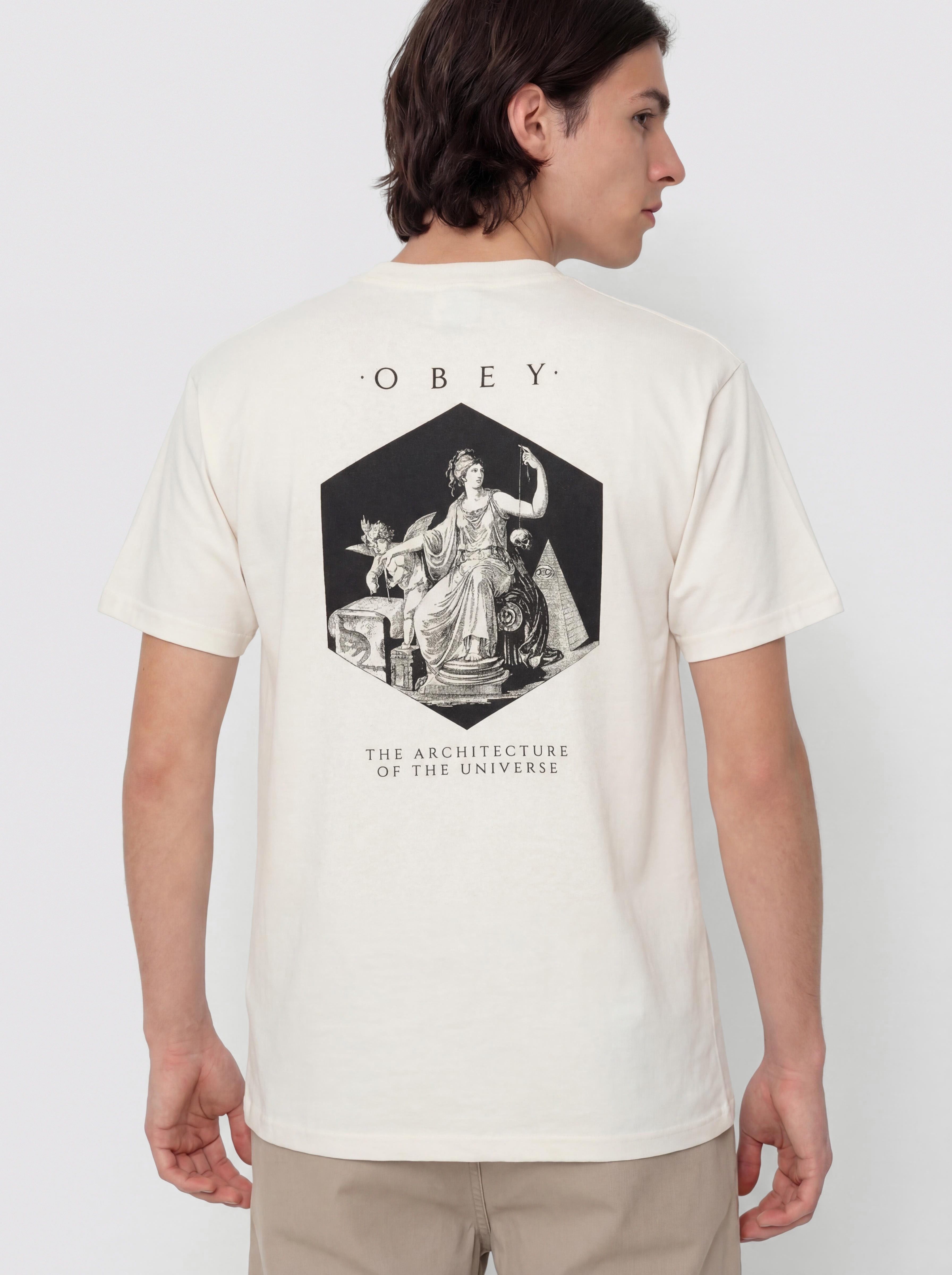 Tričko OBEY Architecture Of The Uni (vintage white)