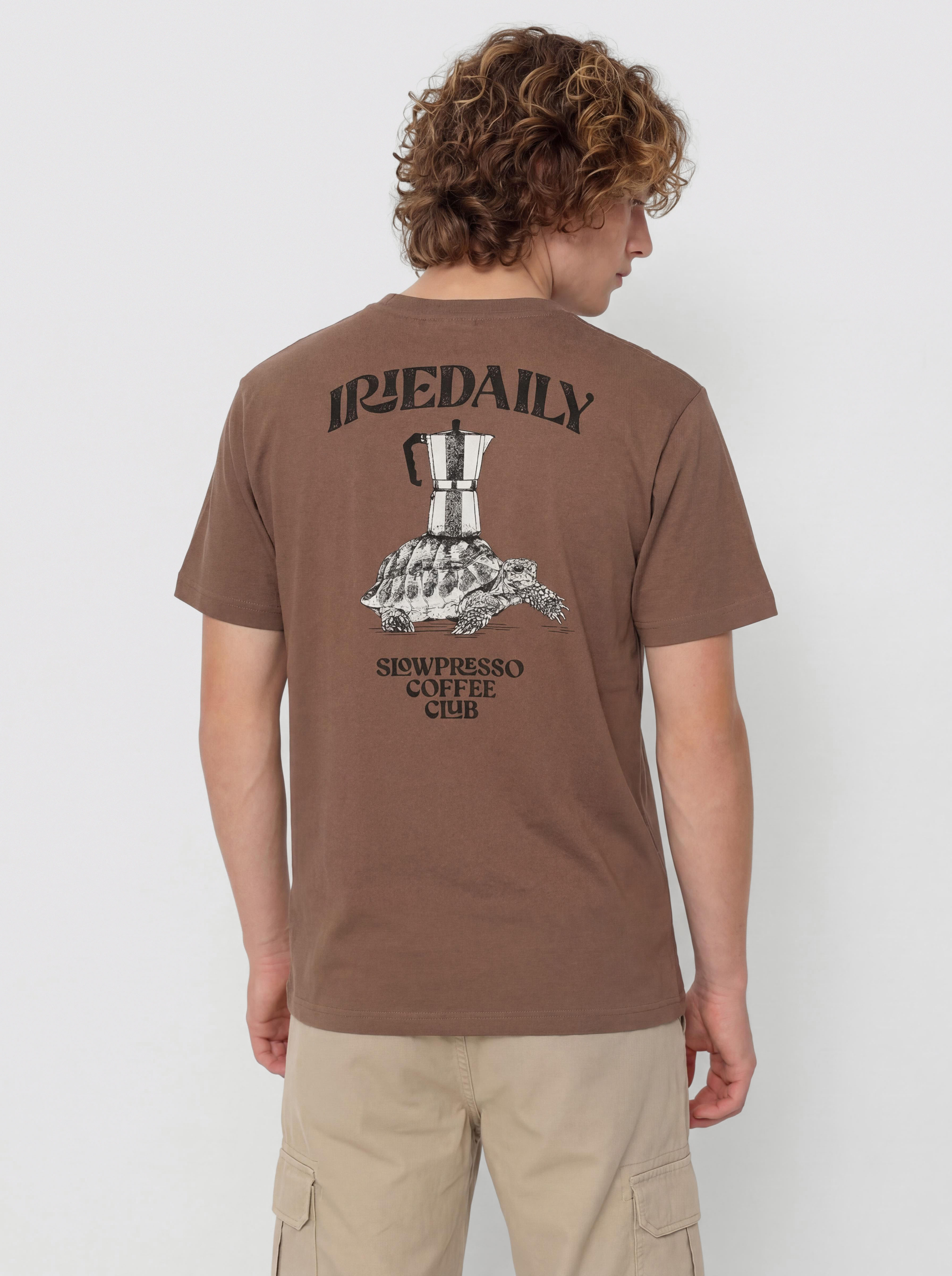 Tričko Iriedaily Slowpresso (mocca)