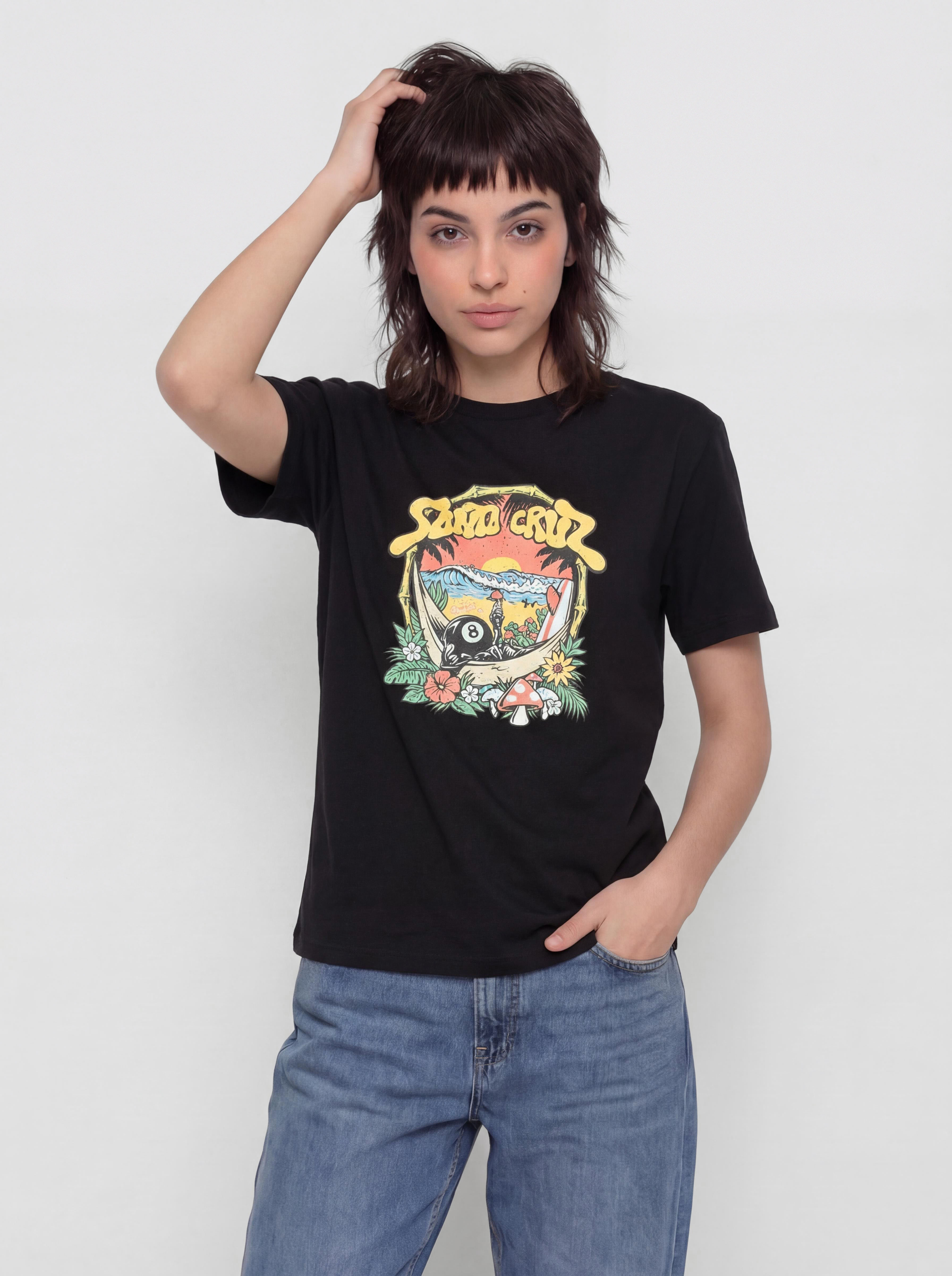 Tričko Santa Cruz Winkowski 8Baller Trip Front Wmn (black)