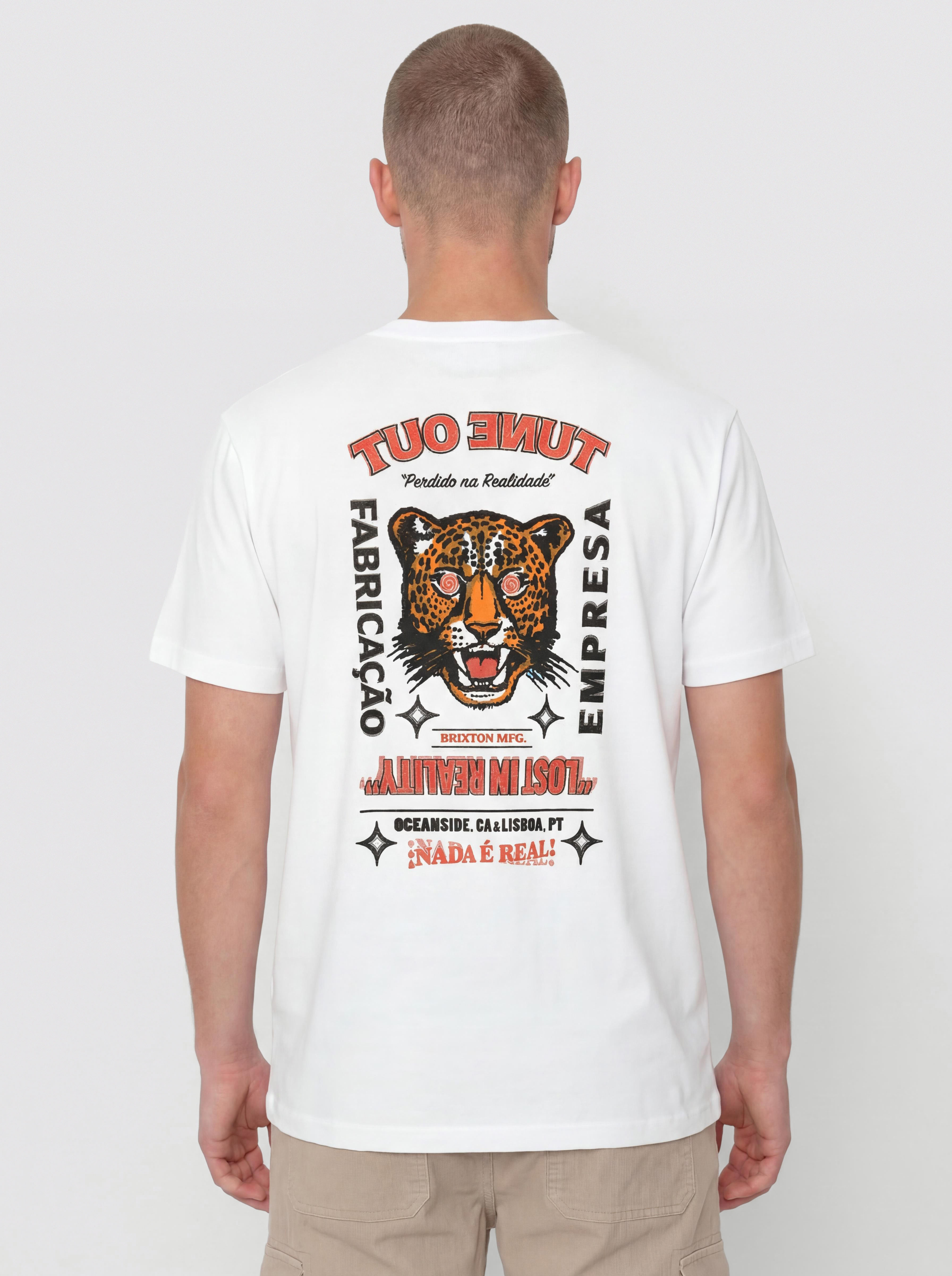 Tričko Brixton Getaway Std (white)