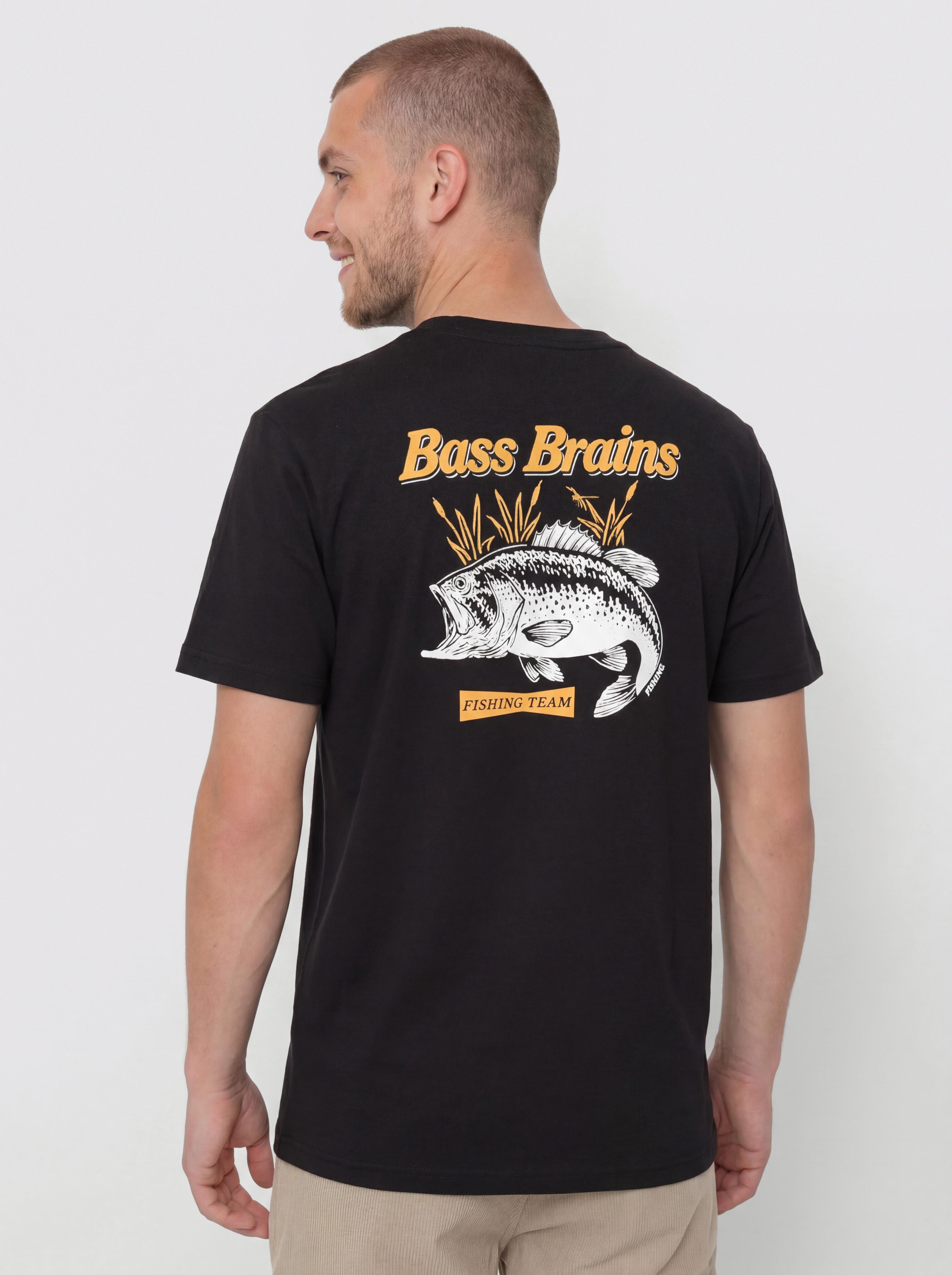 Tričko Brixton Bass Brains Ft (black)