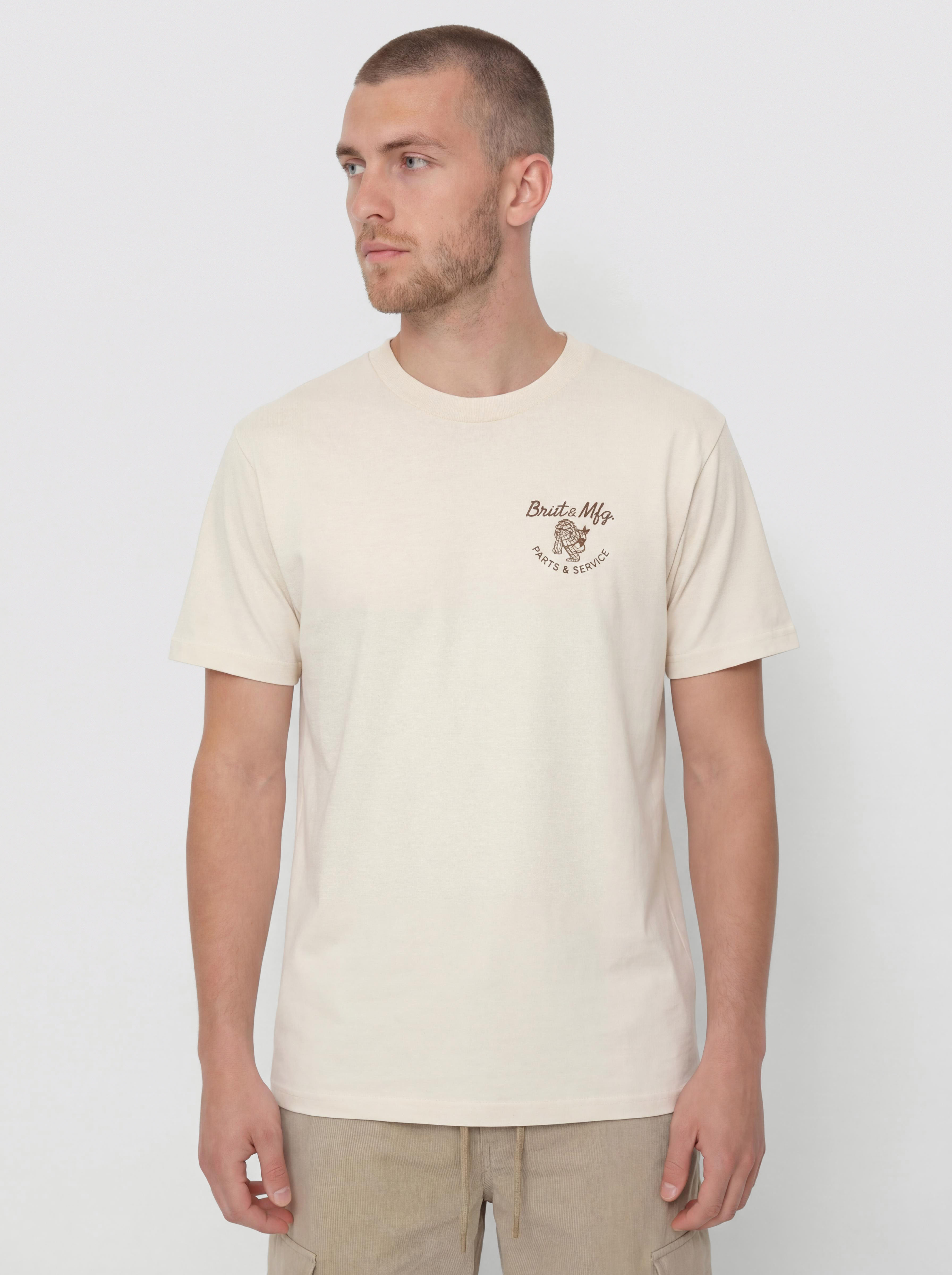Tričko Brixton Tolman Std (cream)