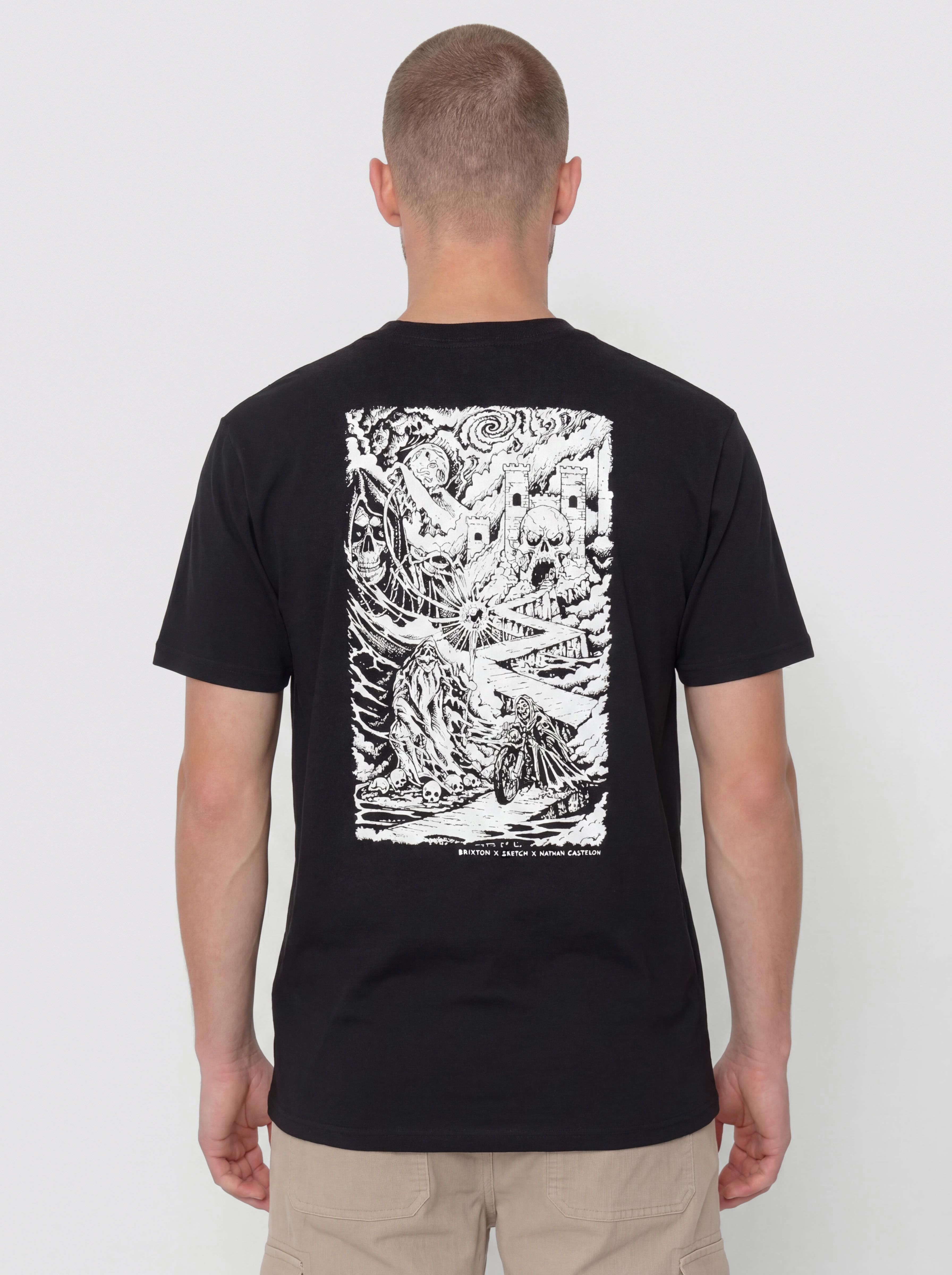 Tričko Brixton Hourglass Std (black)