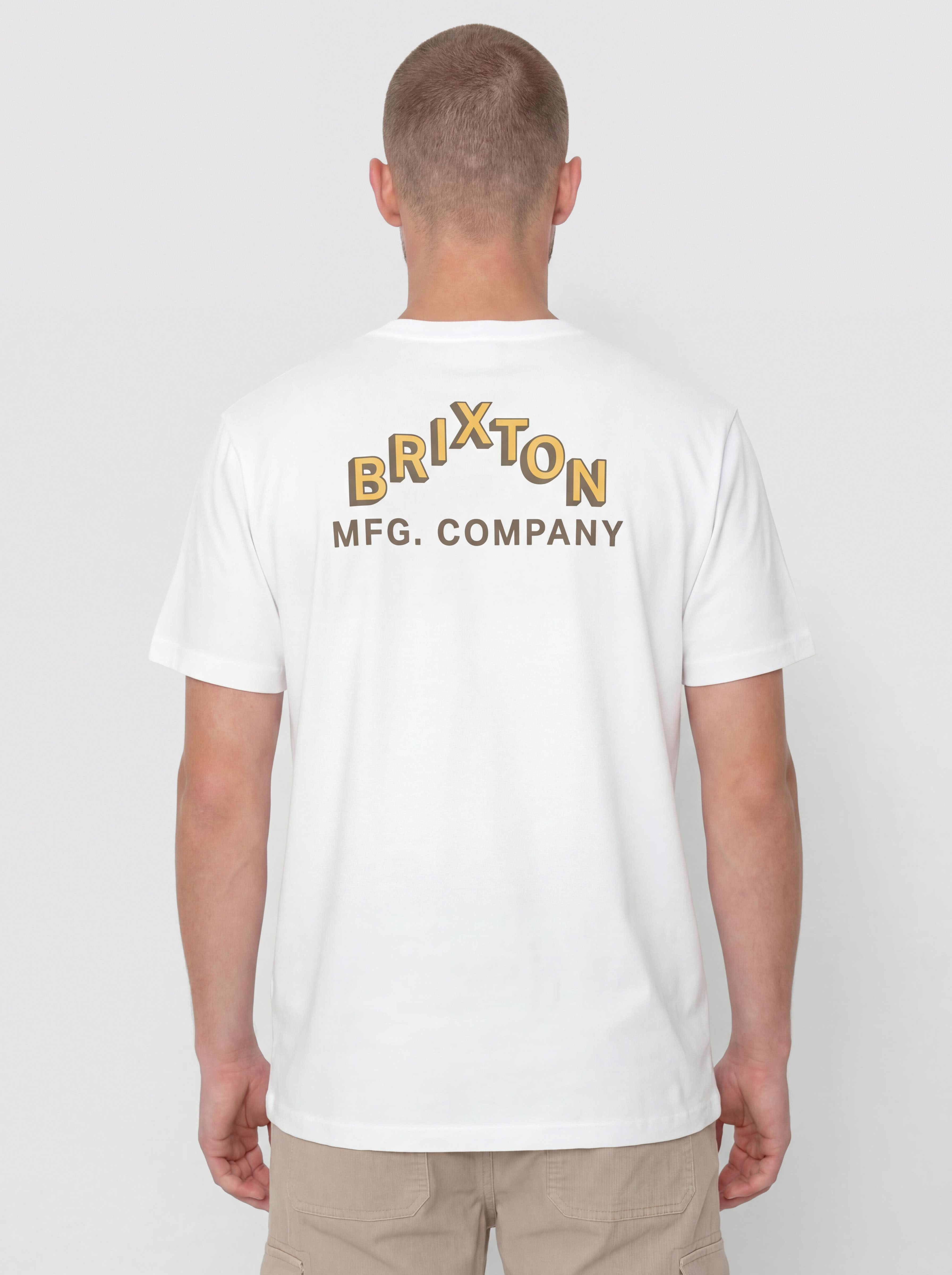 Tričko Brixton Roman Pkt (white)