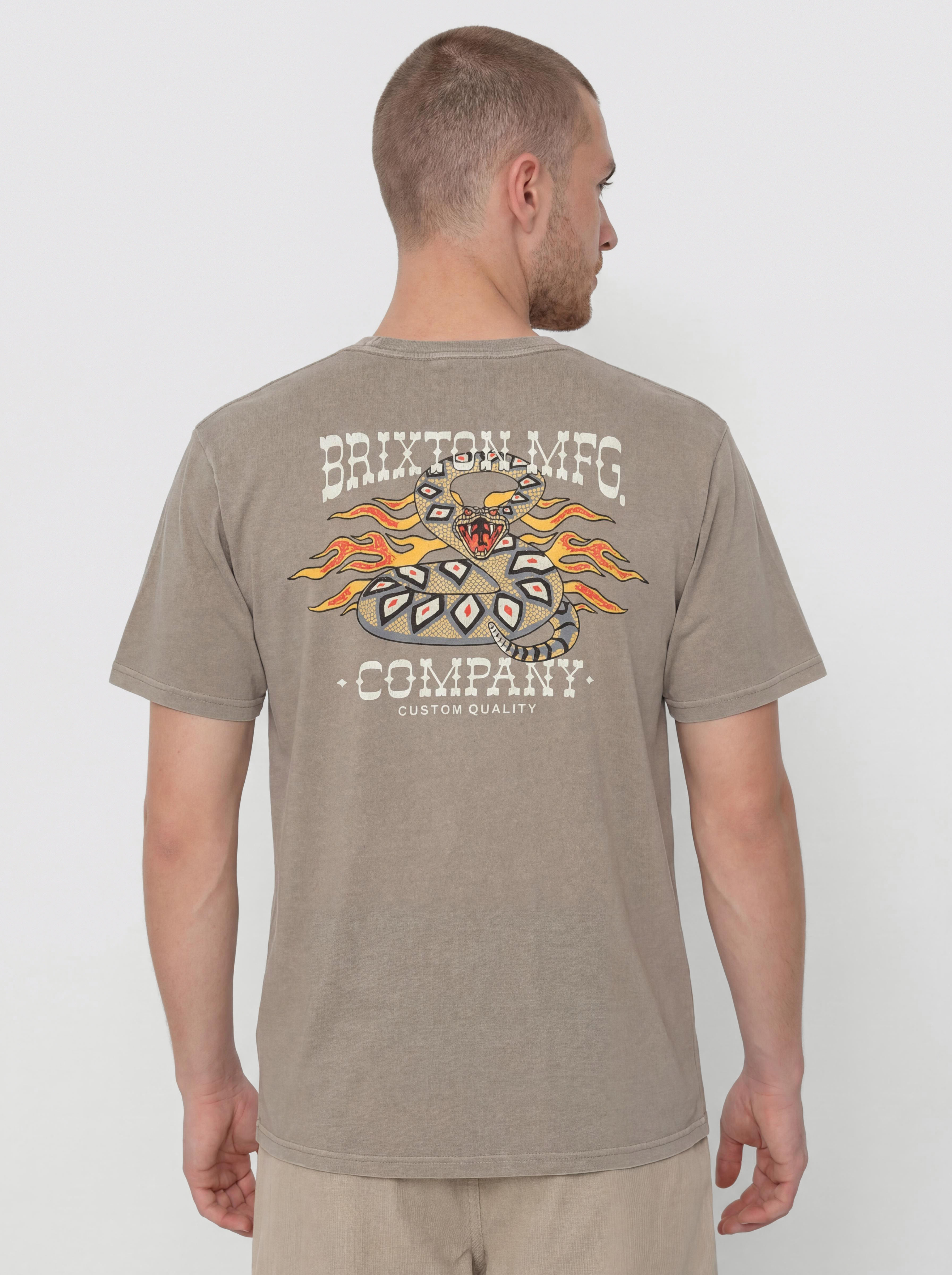 Tričko Brixton Hardee Stt (cinder worn wash)