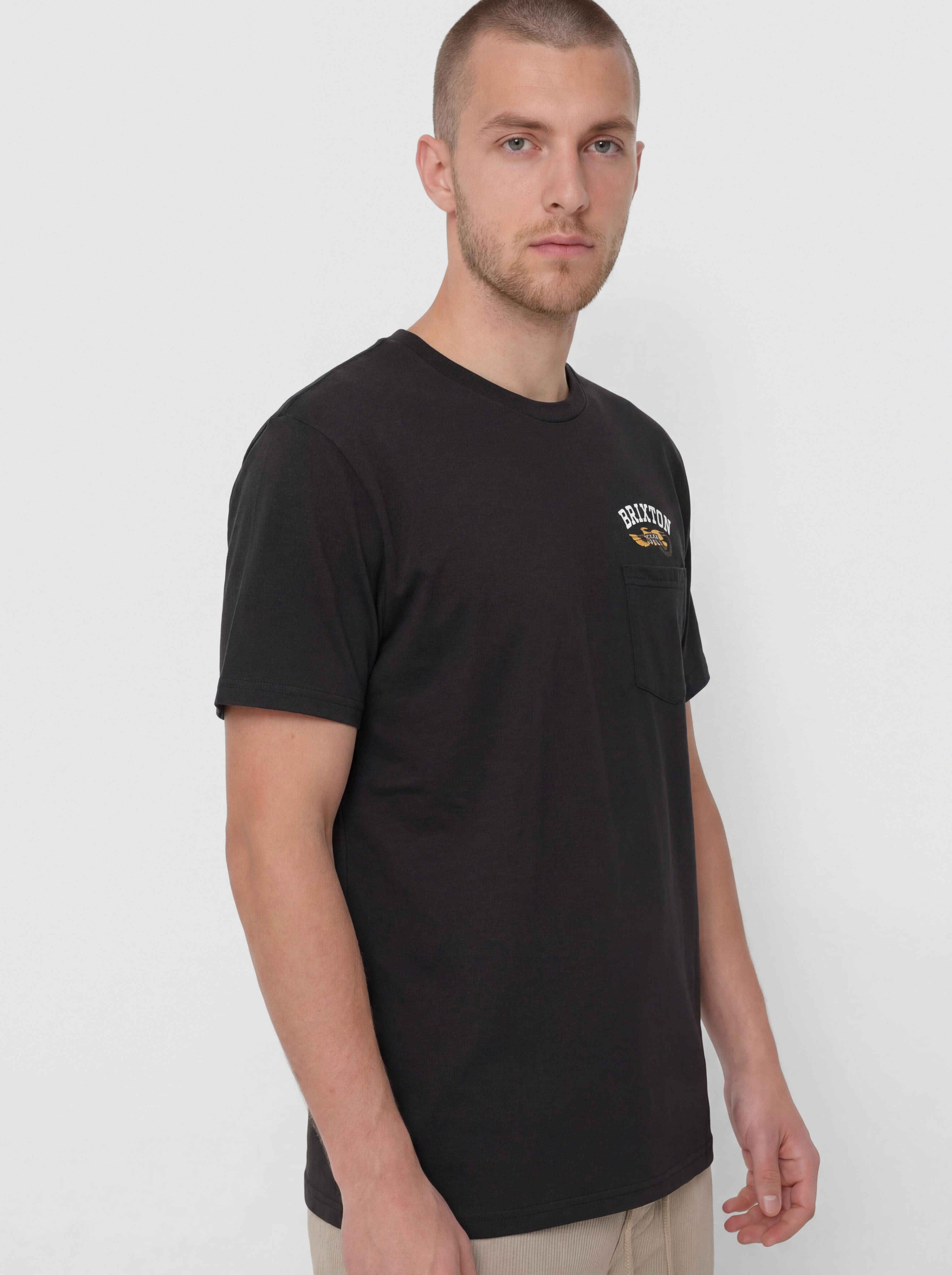 Tričko Brixton Roller Tlrt Pkt (black)