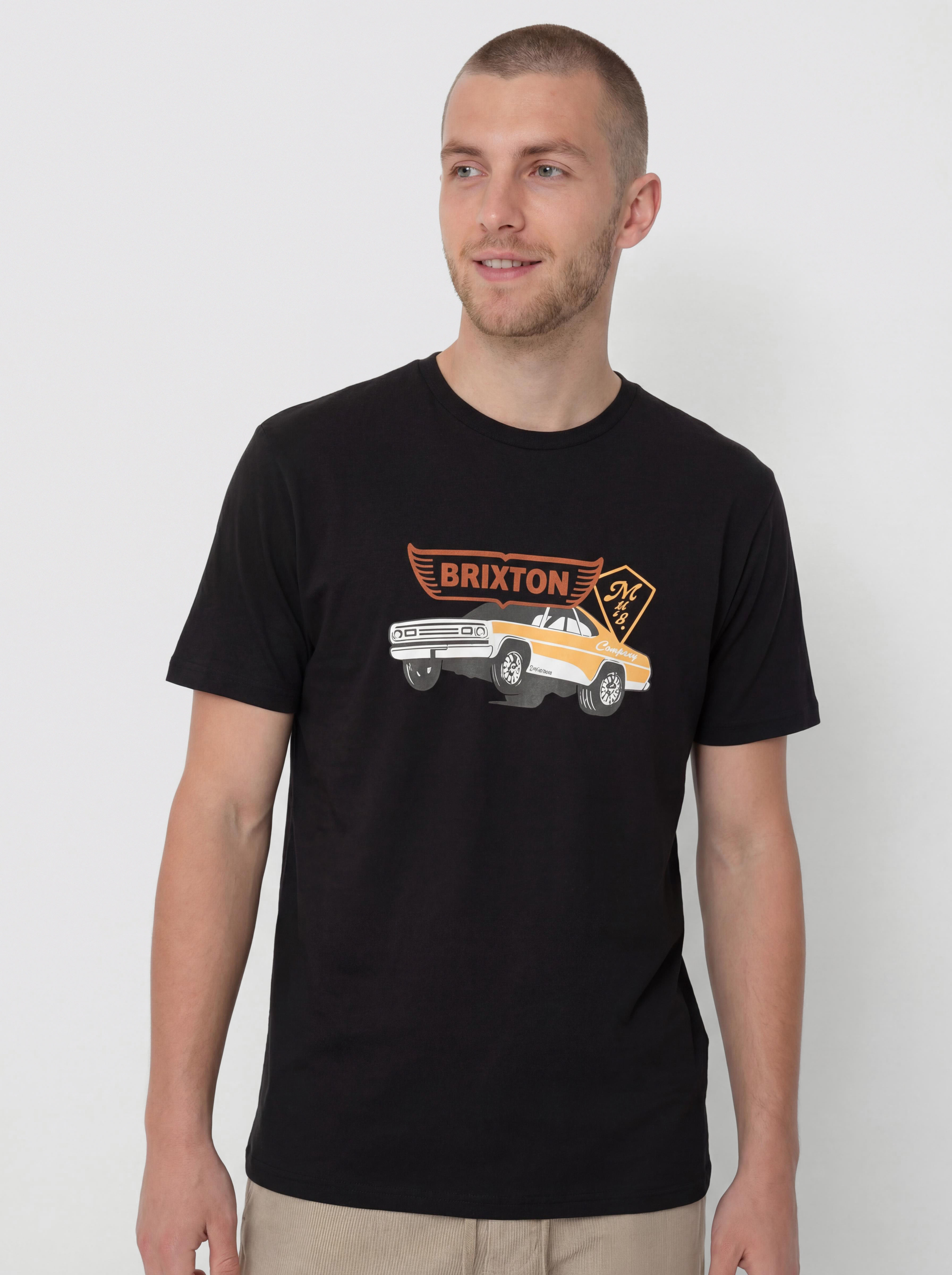 Tričko Brixton Barona Tlrt (black)
