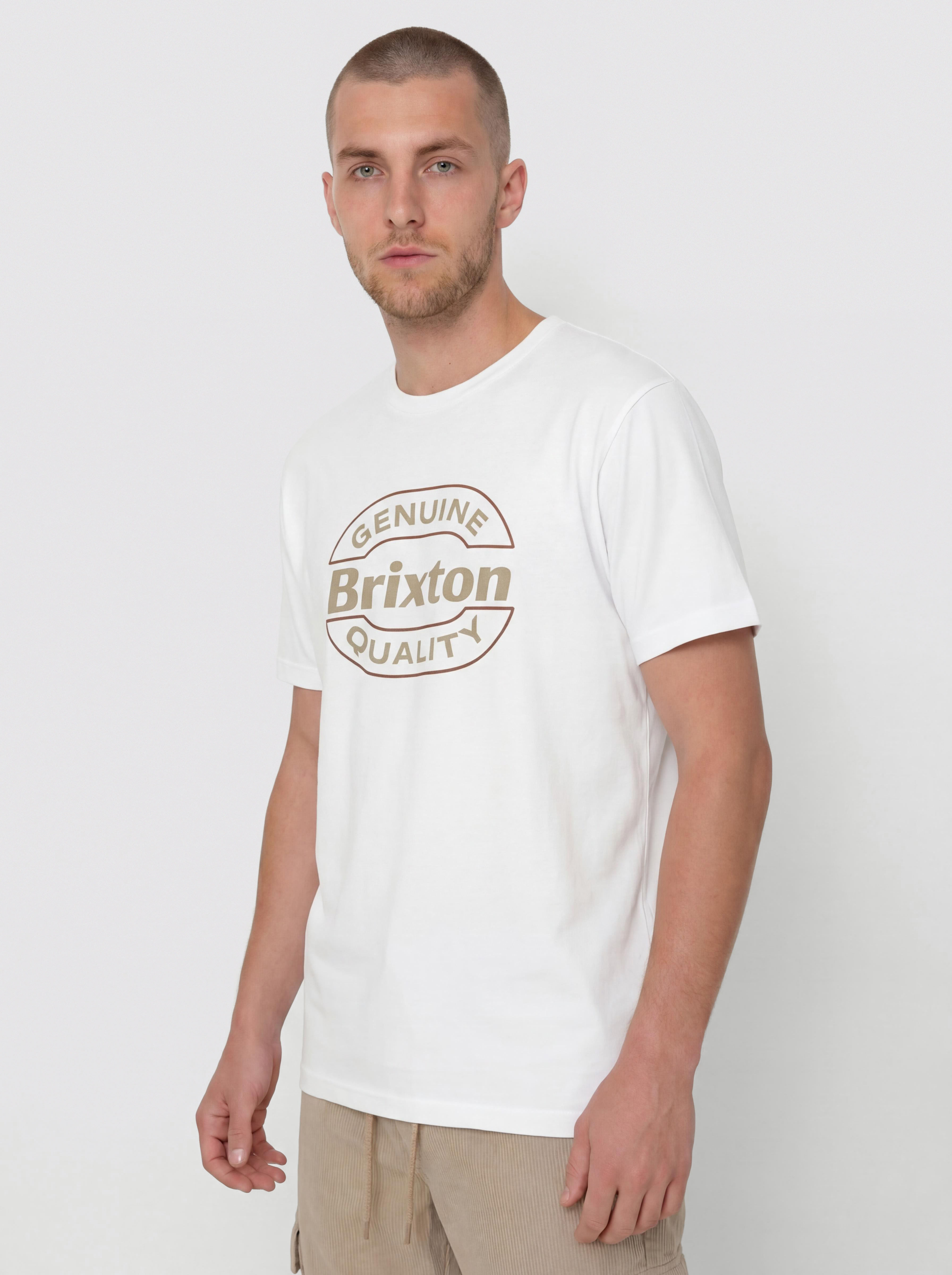 Tričko Brixton Keaton Tlrt (white/red)