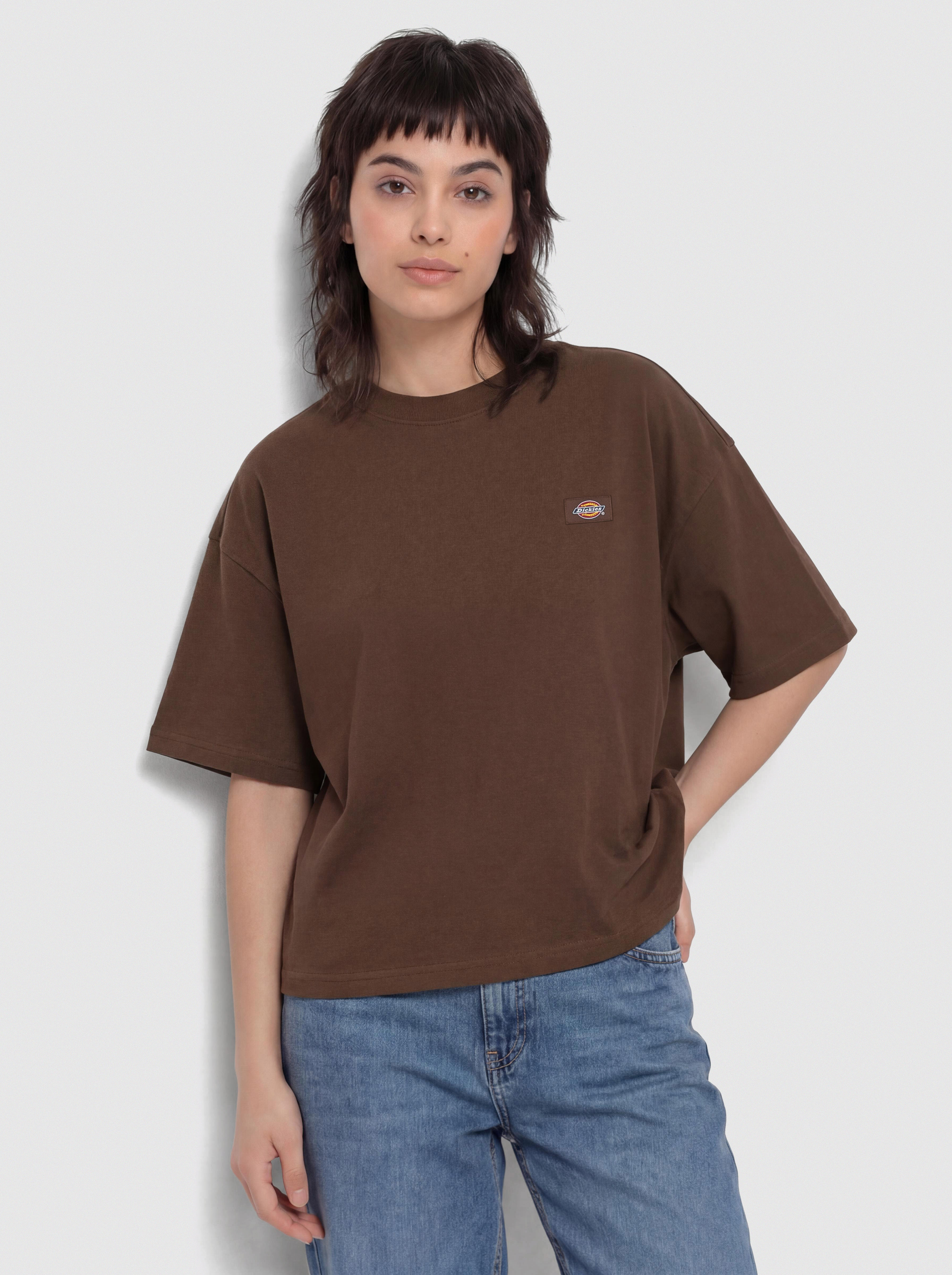 Triu010dko Dickies Oakport Boxy Wmn (timber brown)