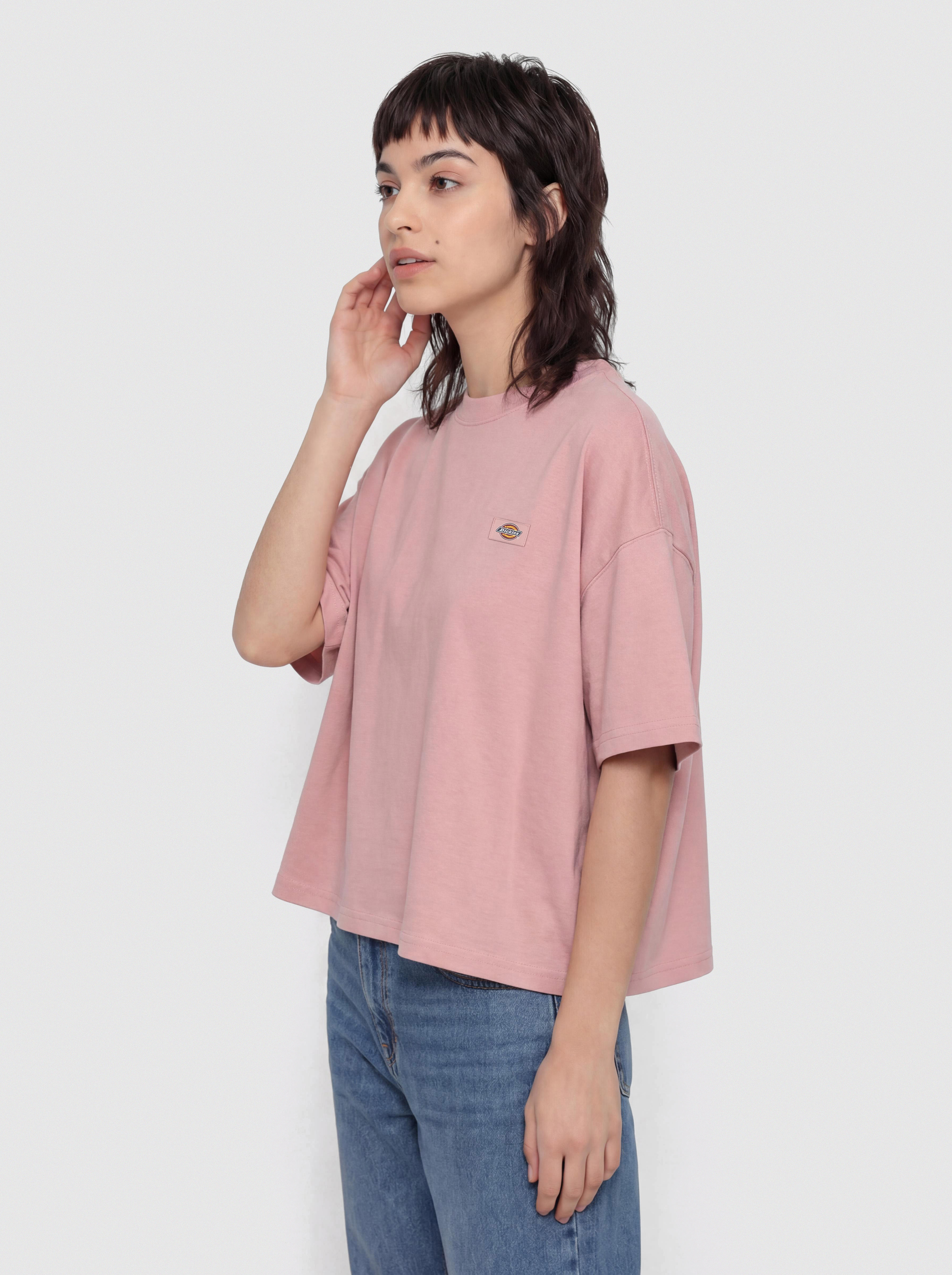 Tričko Dickies Oakport Boxy Wmn (bridal rose)