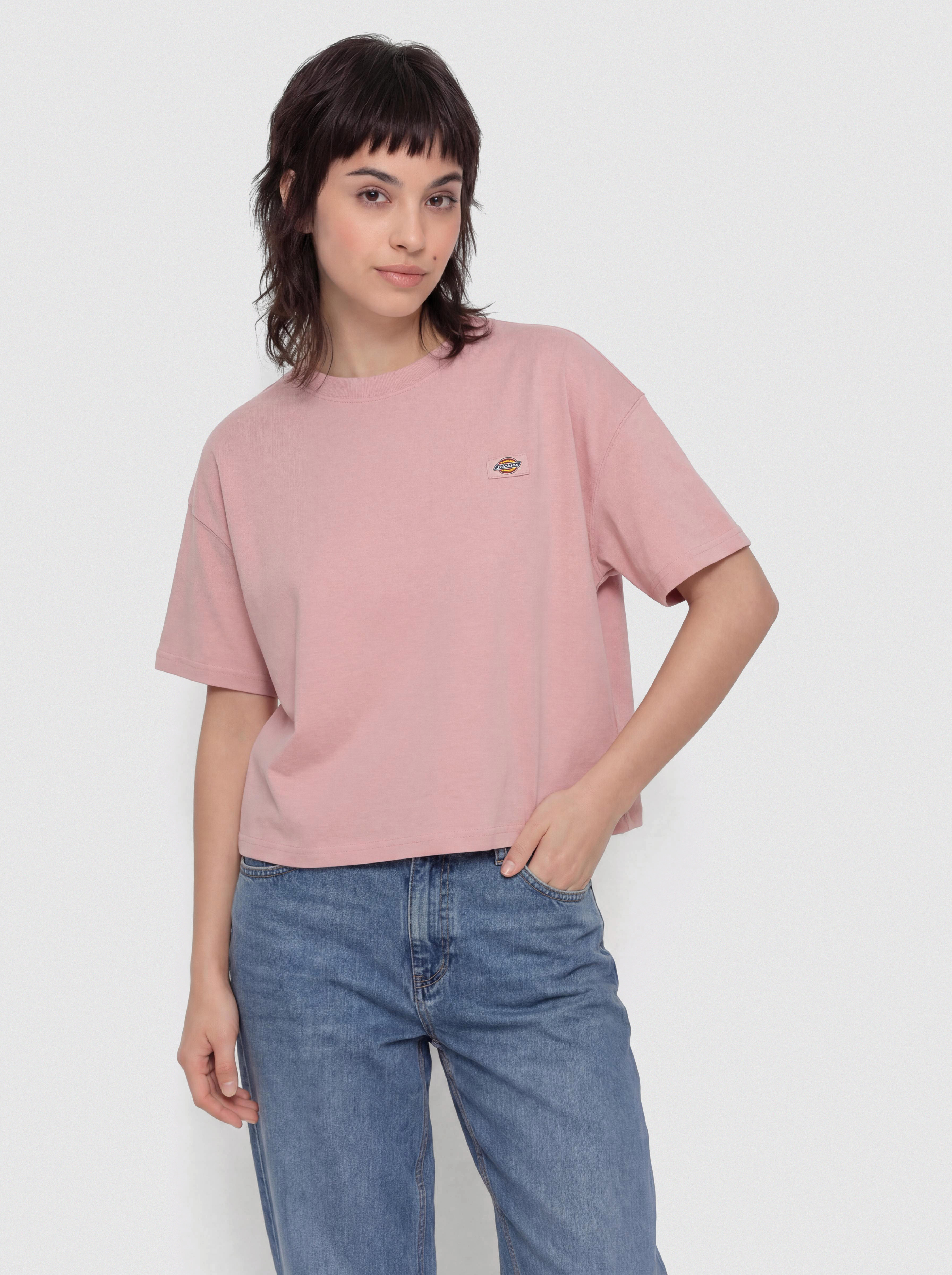 Tričko Dickies Oakport Boxy Wmn (bridal rose)