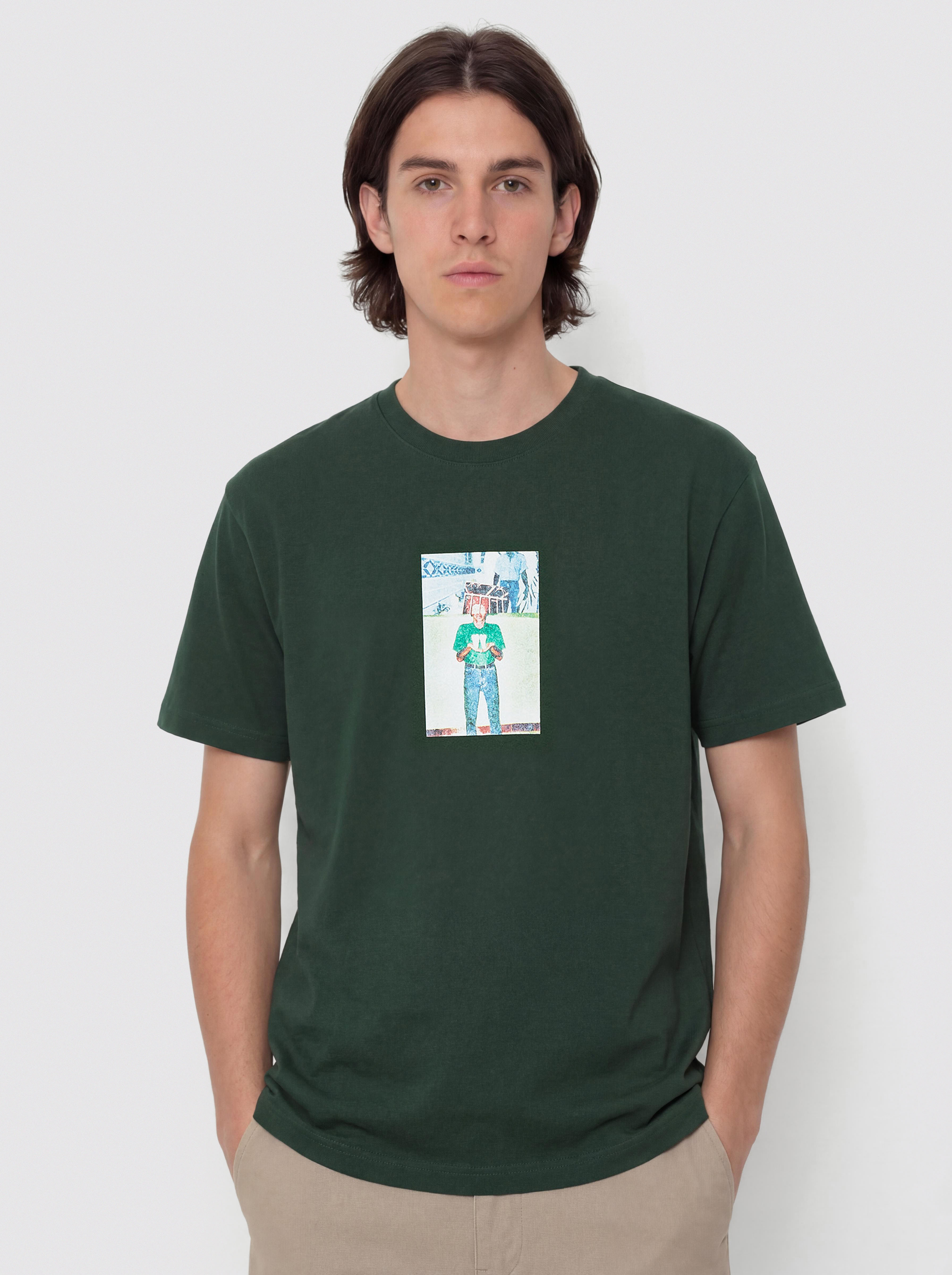 Tričko Polar Skate Jeans Teeth (dark green)