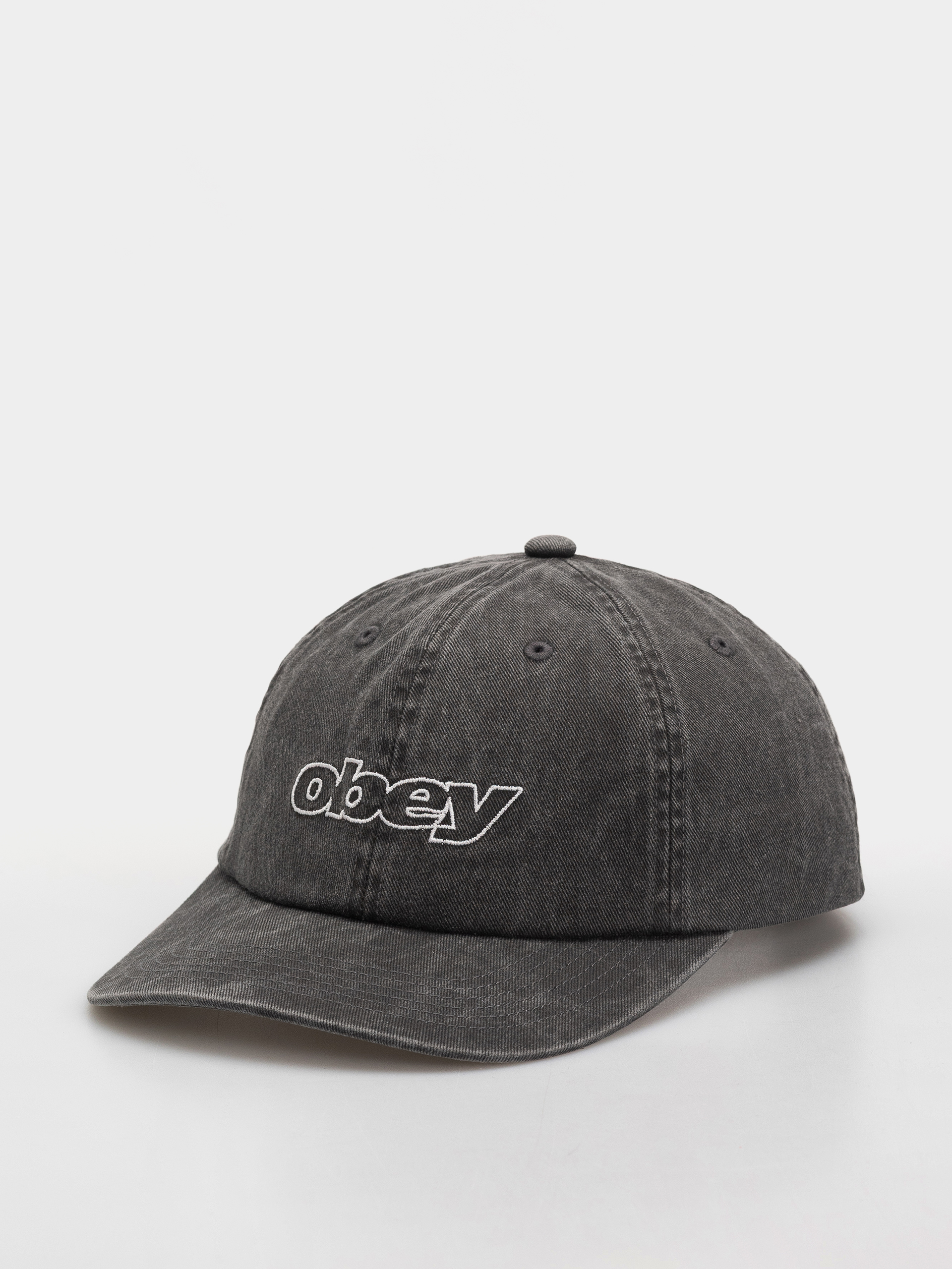 Šiltovka OBEY Pigment Slanted (pigment black)