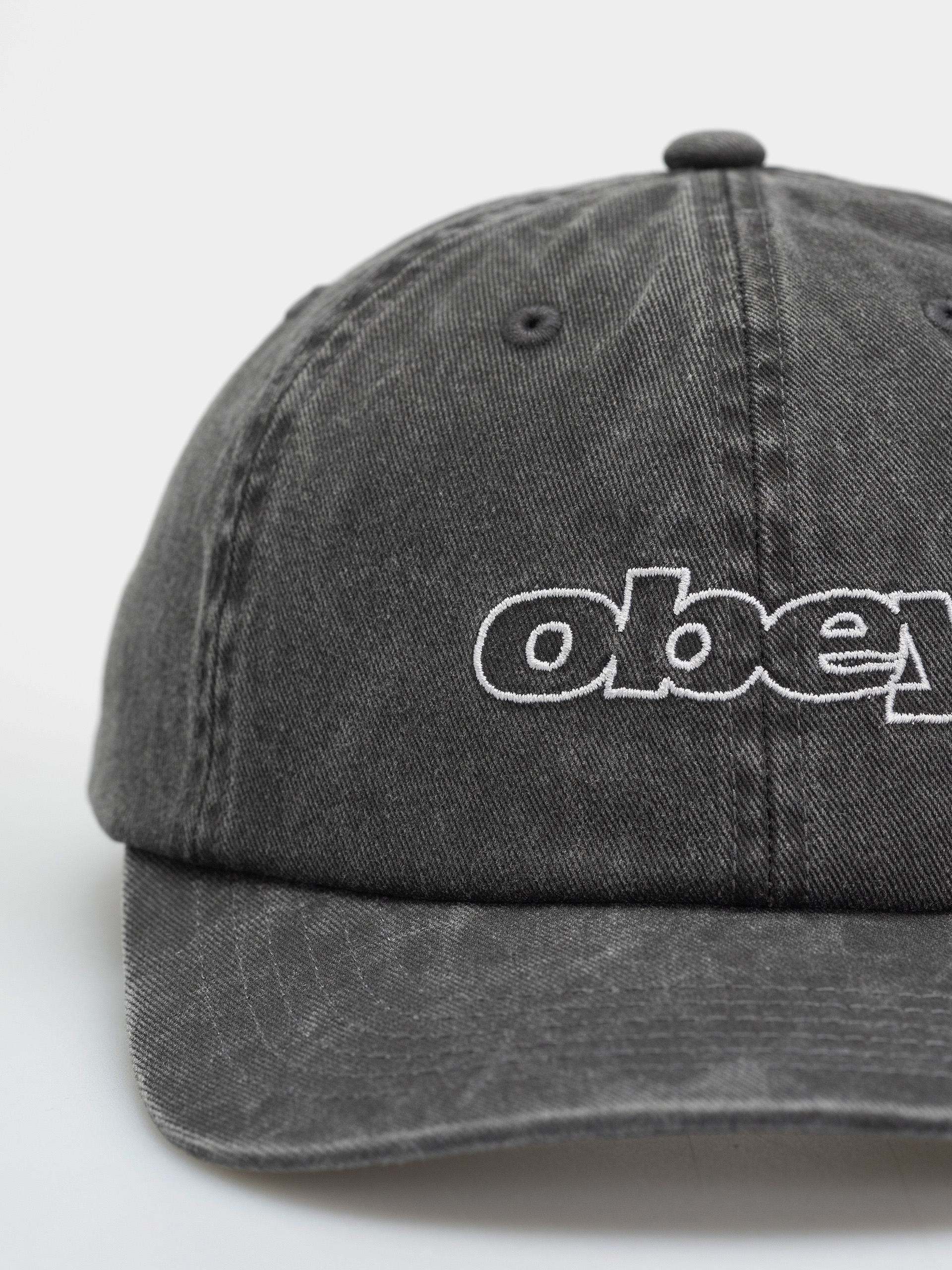 Šiltovka OBEY Pigment Slanted (pigment black)