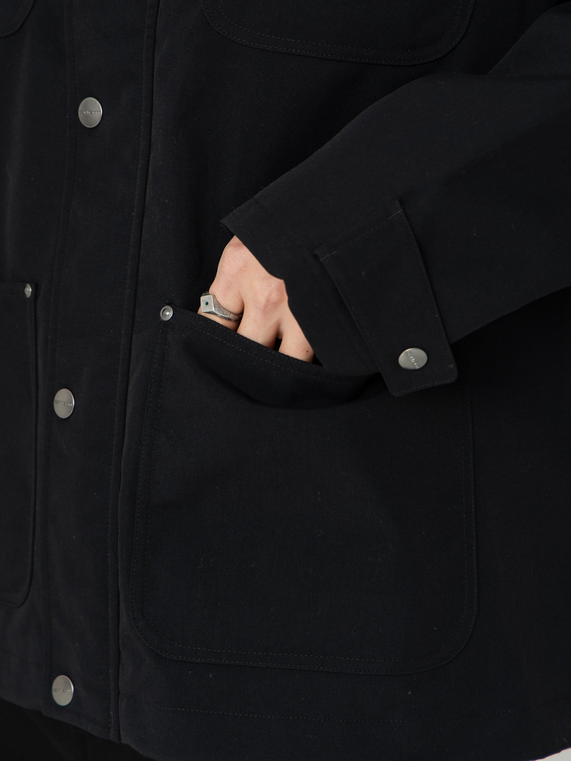 Bunda Carhartt WIP Clapton (black/black)