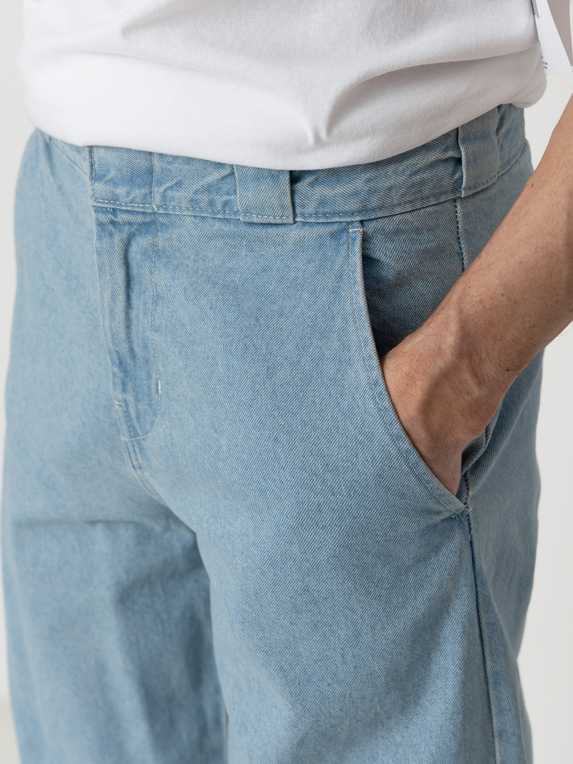 Nohavice Dickies 877 Barrel Work (vintage aged blue)