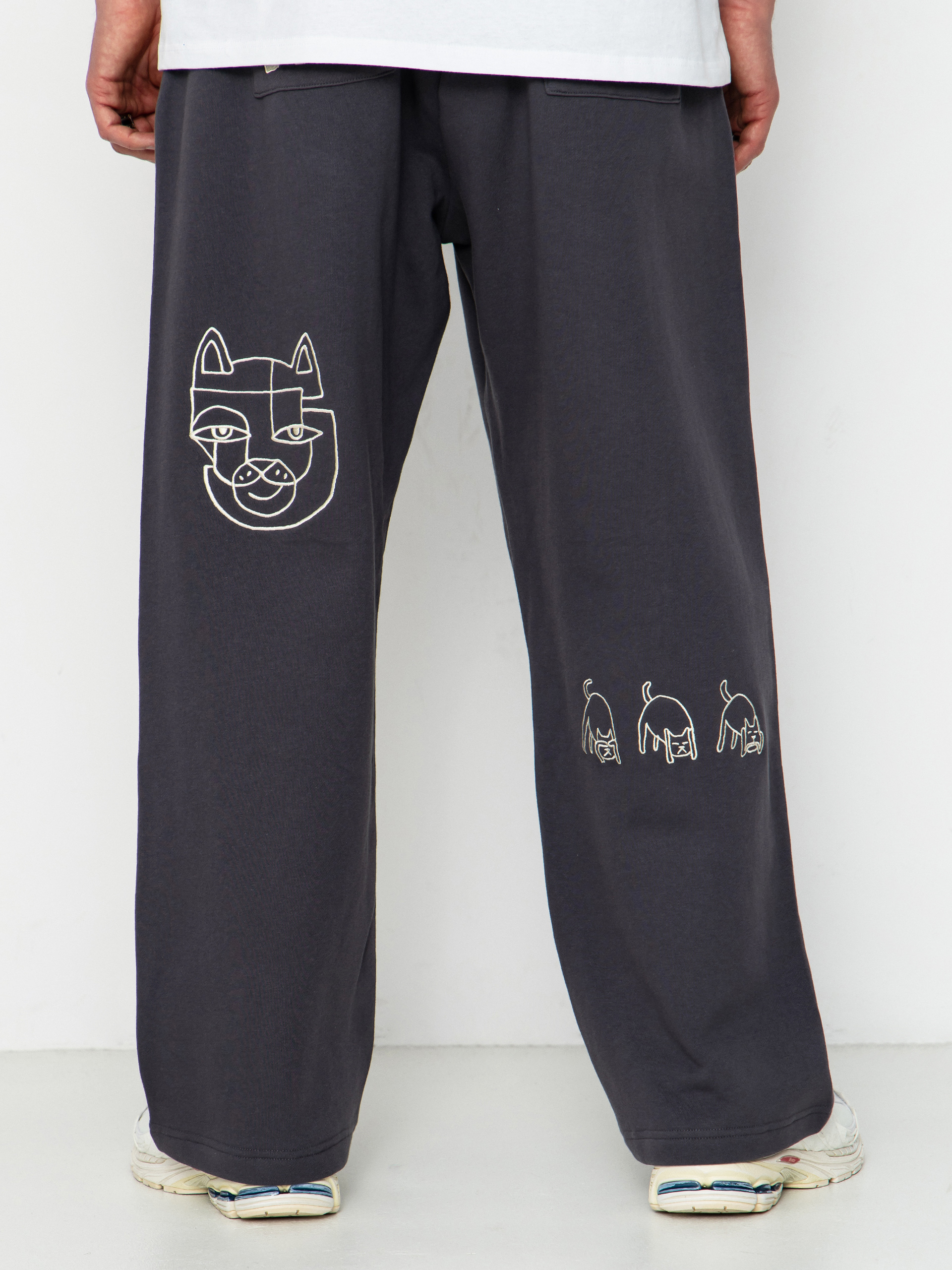 Nohavice RipNDip Blonded Straight Leg (charcoal)