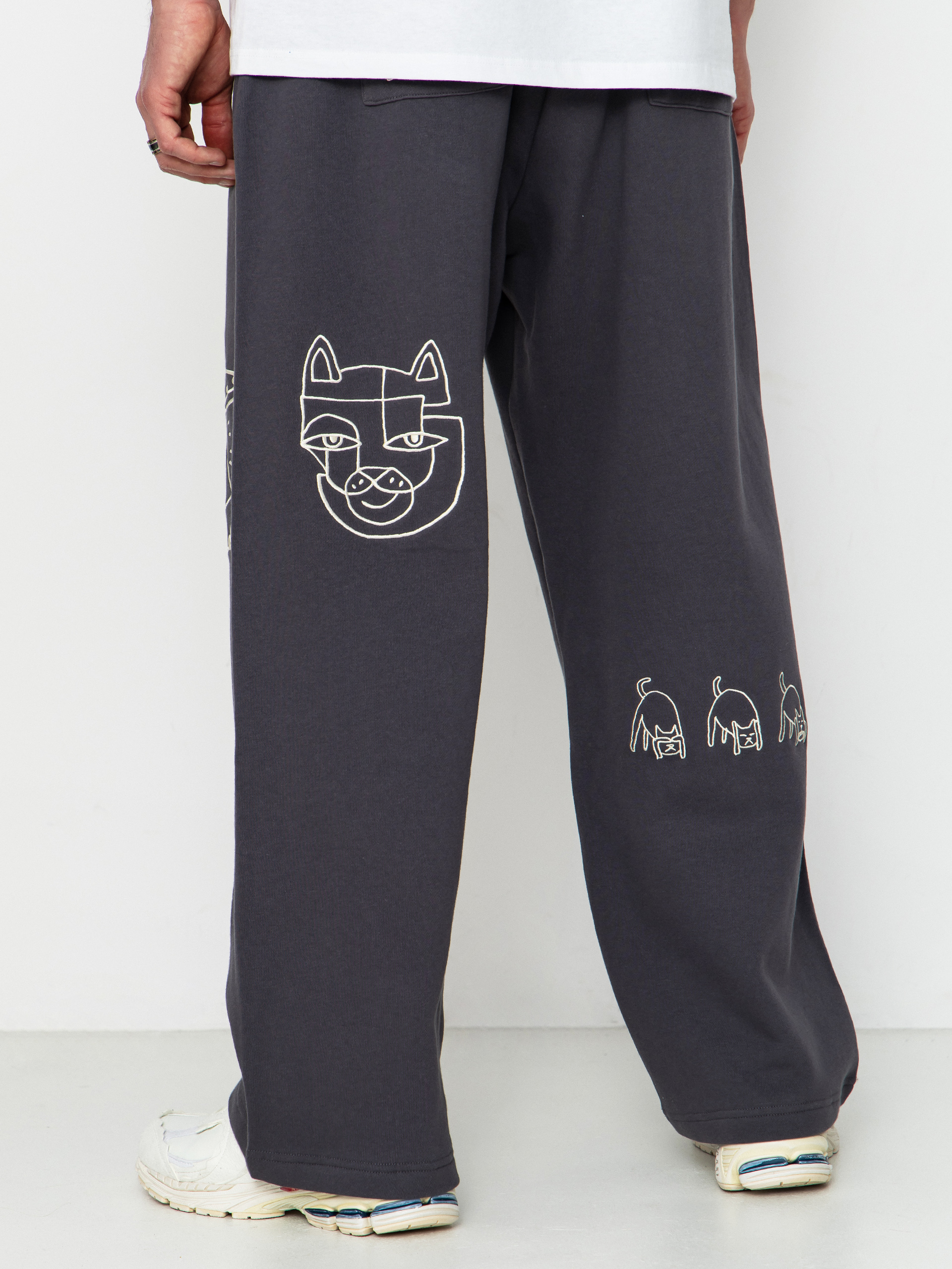Nohavice RipNDip Blonded Straight Leg (charcoal)