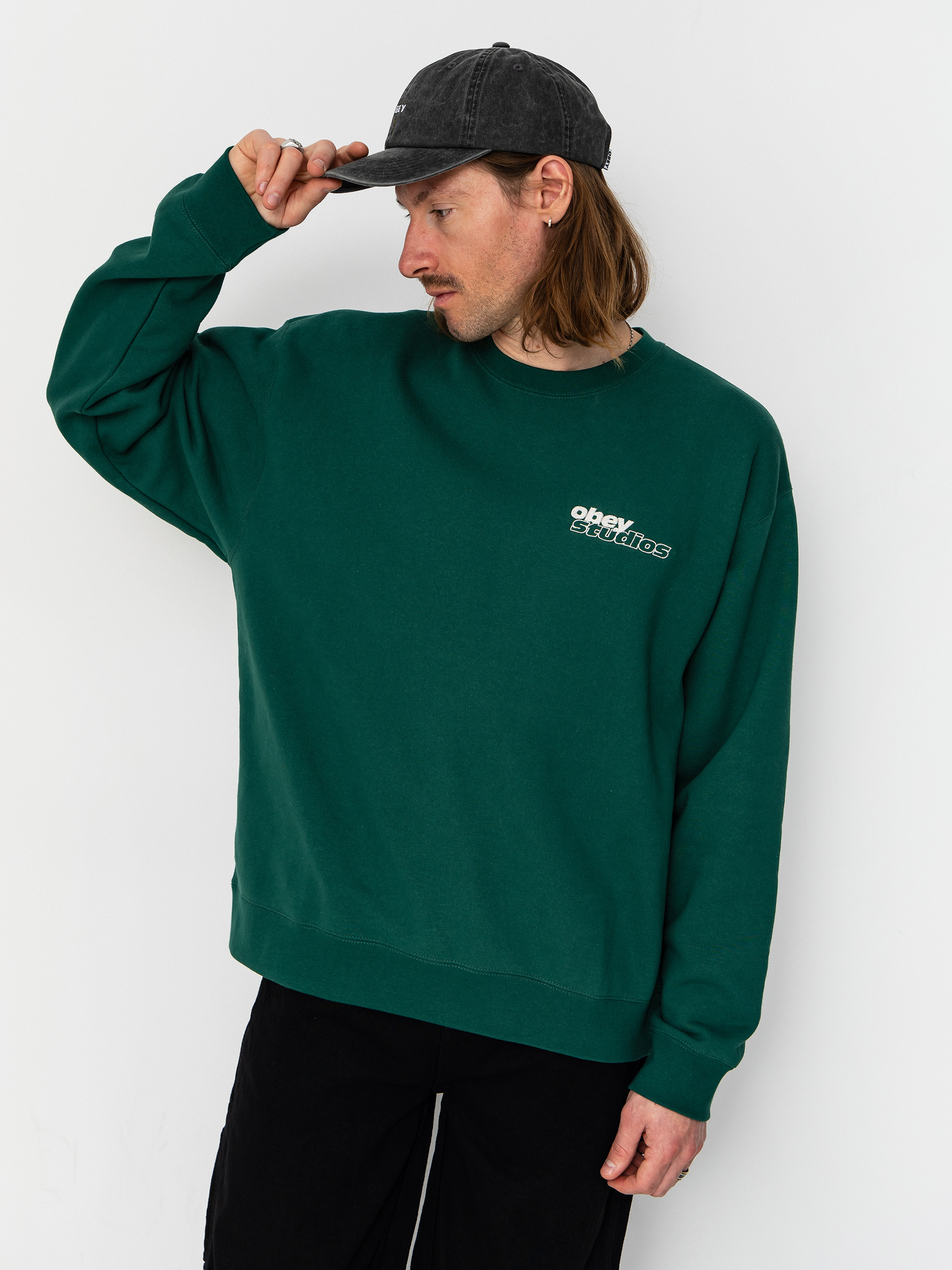 Mikina OBEY Tonic (rain forest)