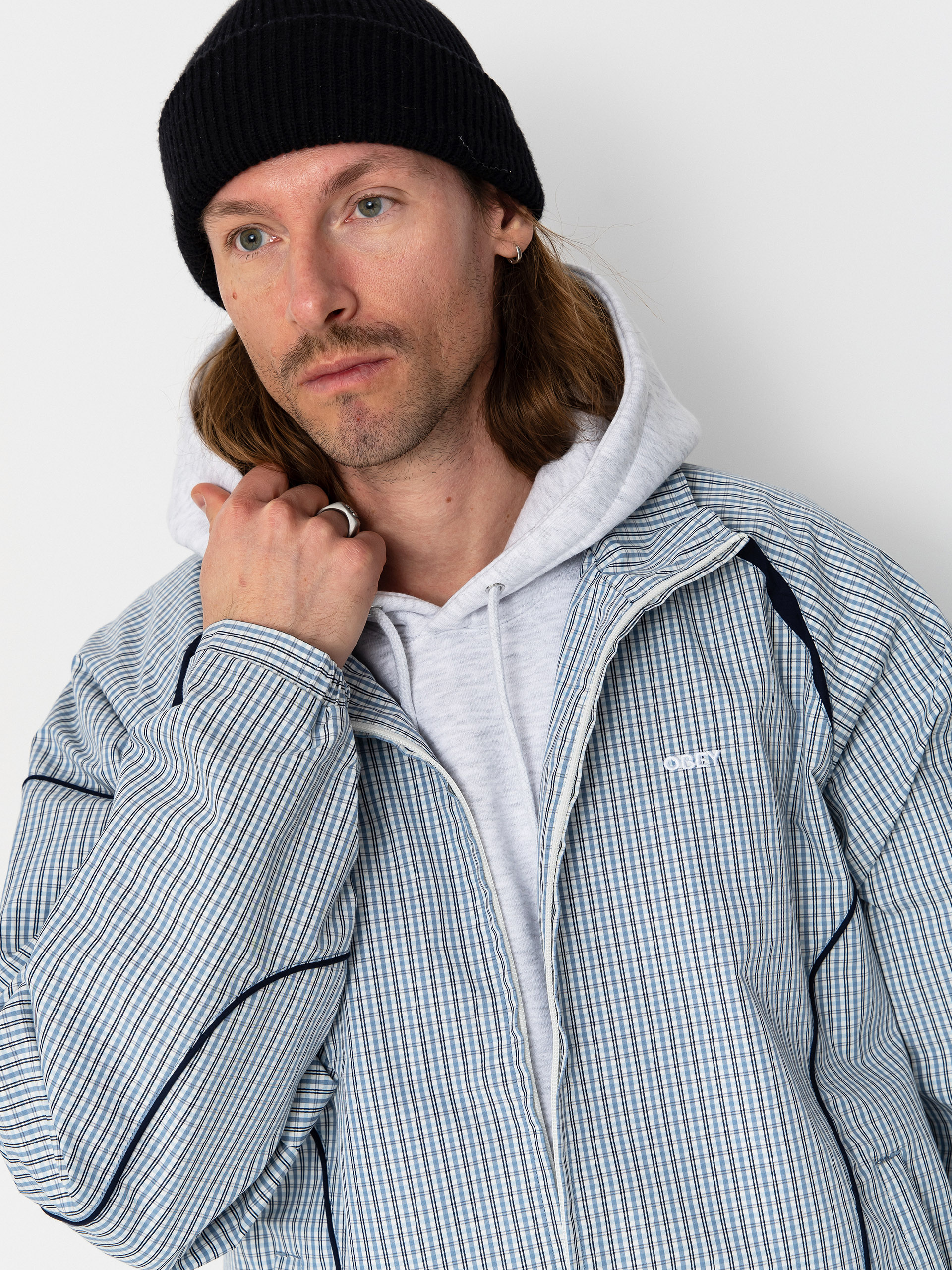 Bunda OBEY Practice Windbreaker (plaid multi)