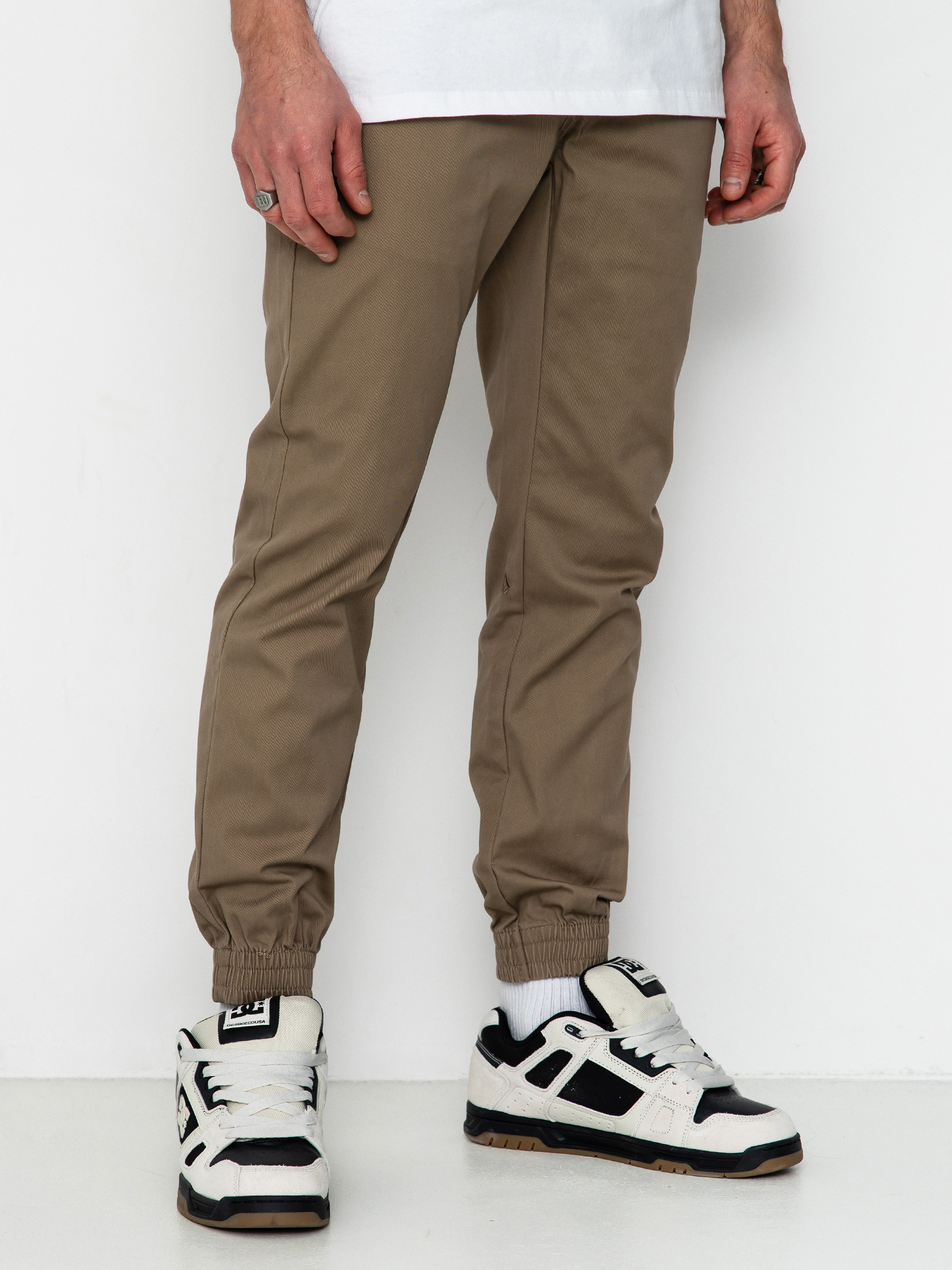 Nohavice Volcom Frickin Slim Jogger (khaki)