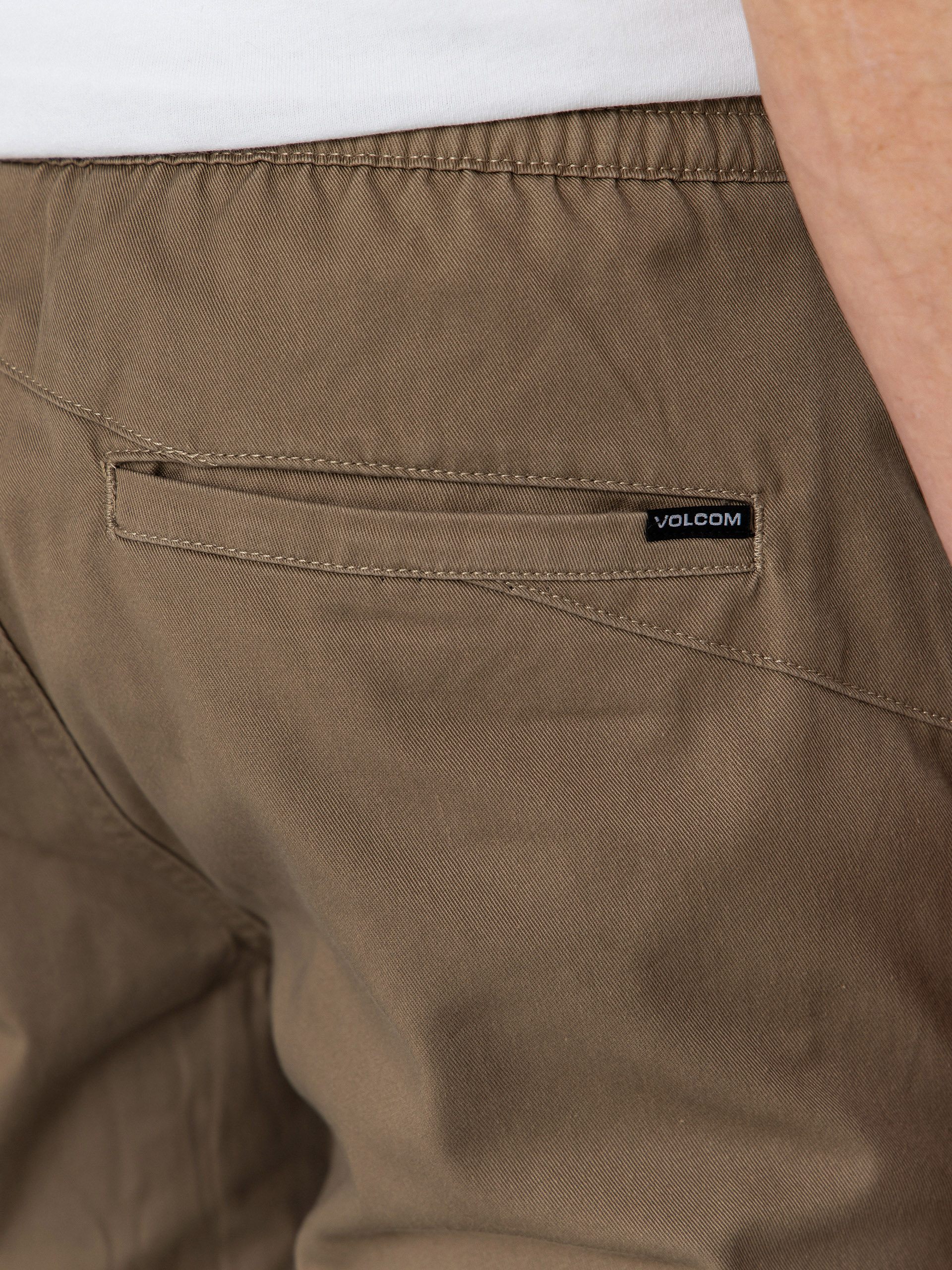 Nohavice Volcom Frickin Slim Jogger (khaki)