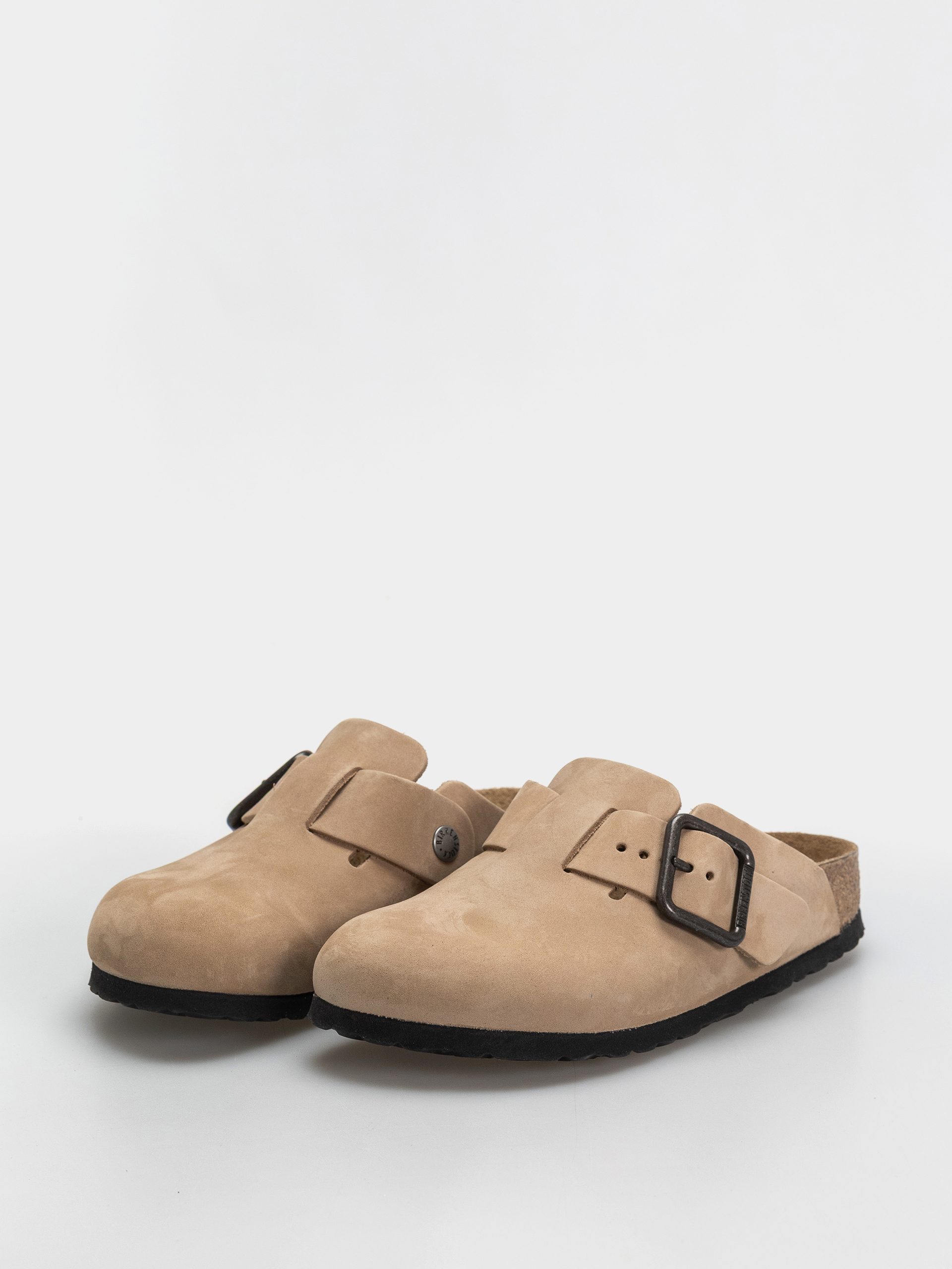 Šľapky Birkenstock Boston Wire Buckle Nubuck Leather Narrow (sandcastle)